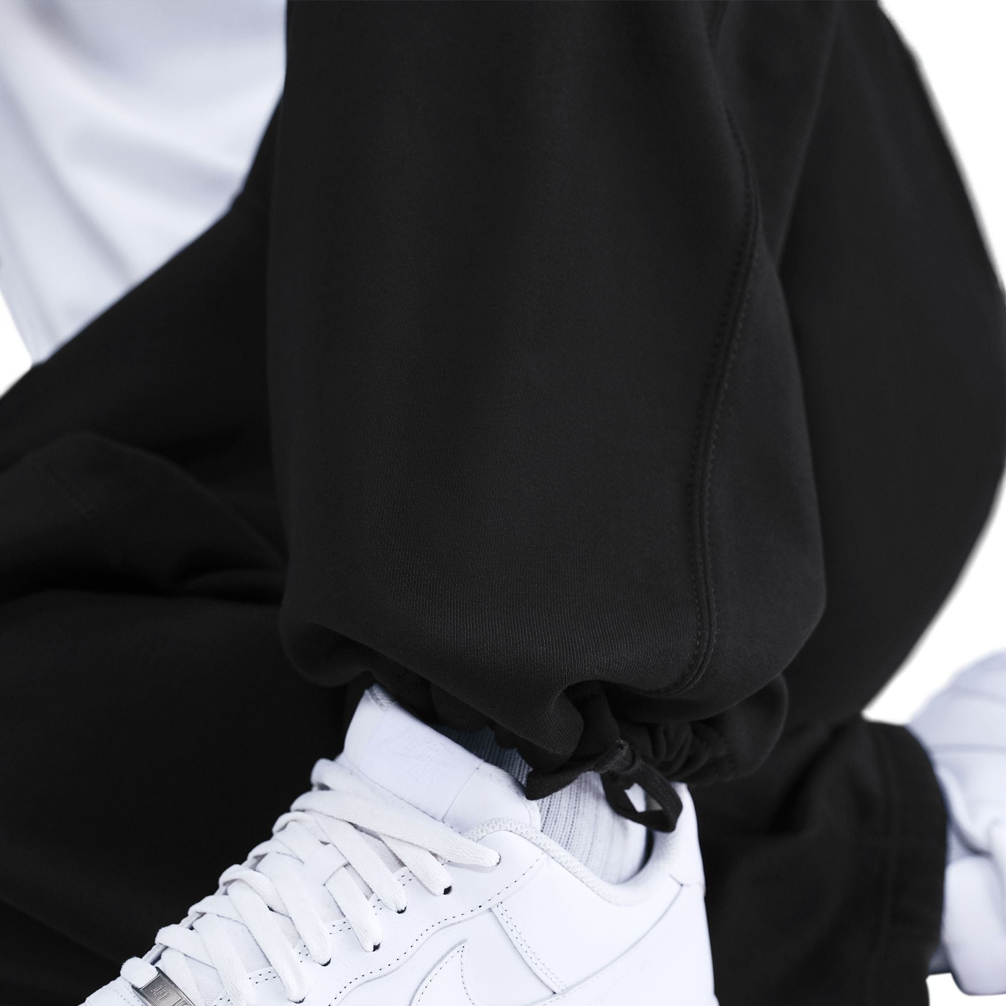 Nike Mens Solo Swoosh Open Hem Sweatpants - Black by Denim Exchange