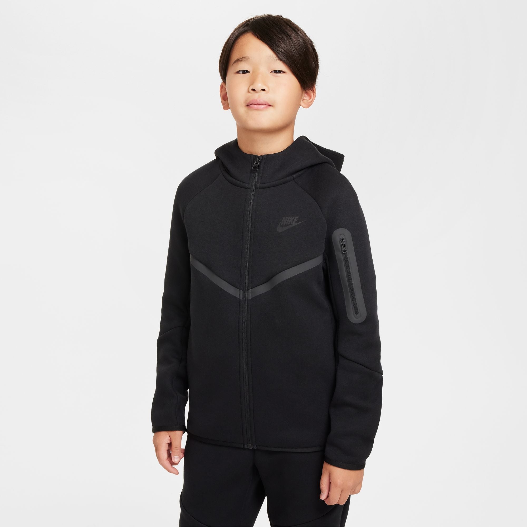 Nike Big Kids Tech Fleece Hoodie - Black by Denim Exchange