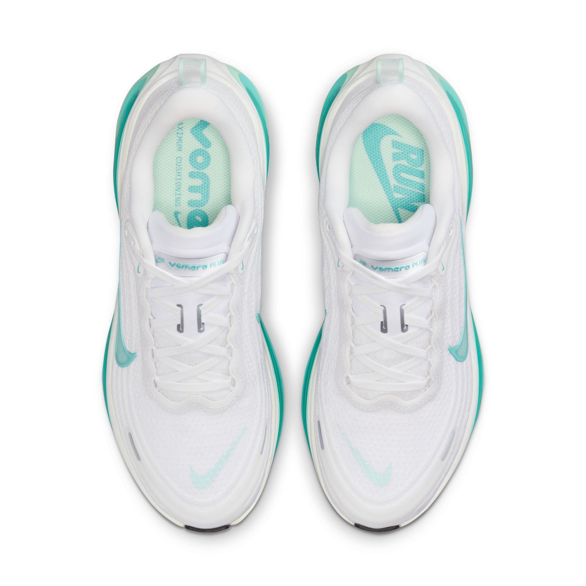 Nike Womens Vomero Plus - White/Bleached Turqouise by Denim Exchange