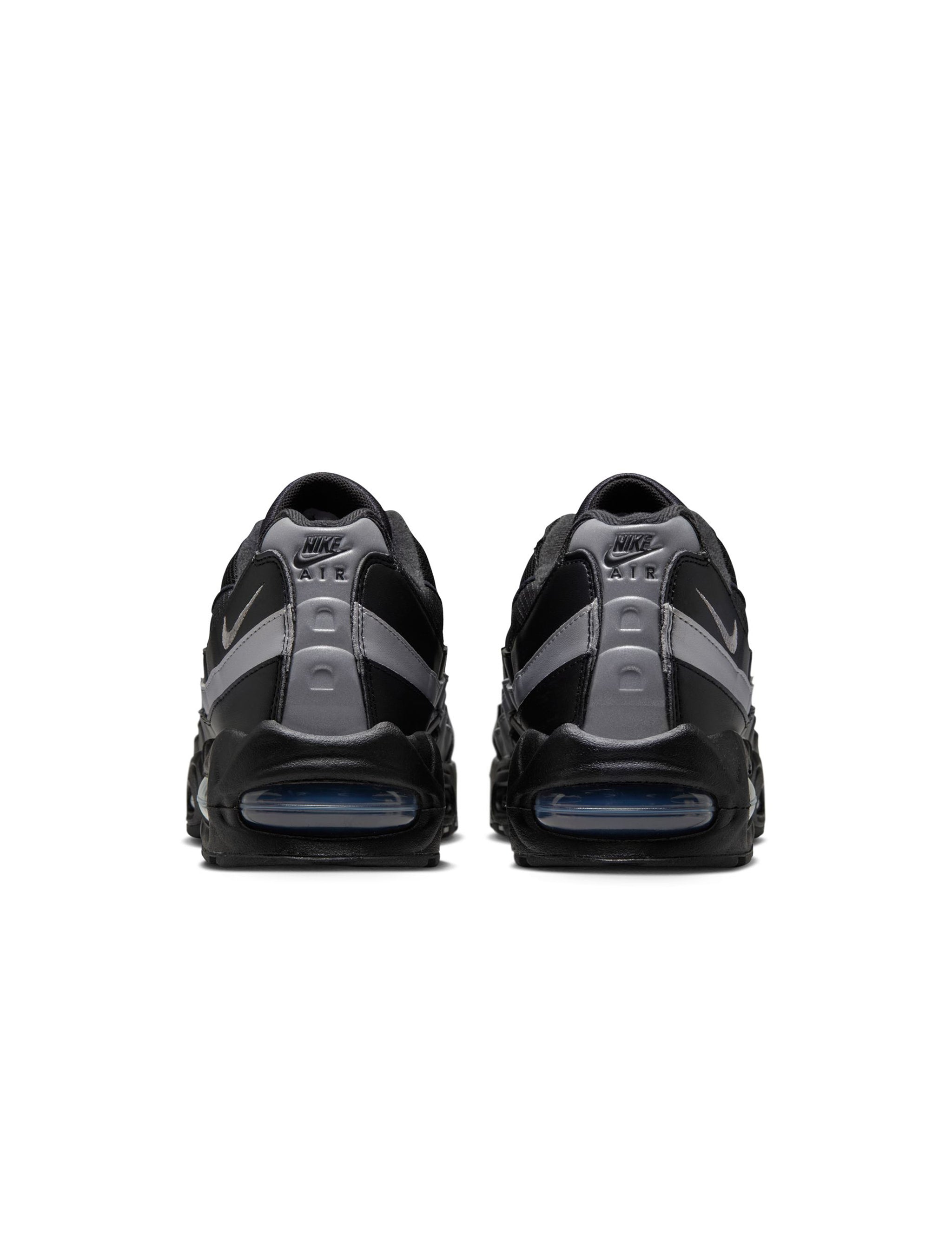 Nike Mens Air Max 95 "Big Bubble" - Black/Metallic Silver by Denim Exchange