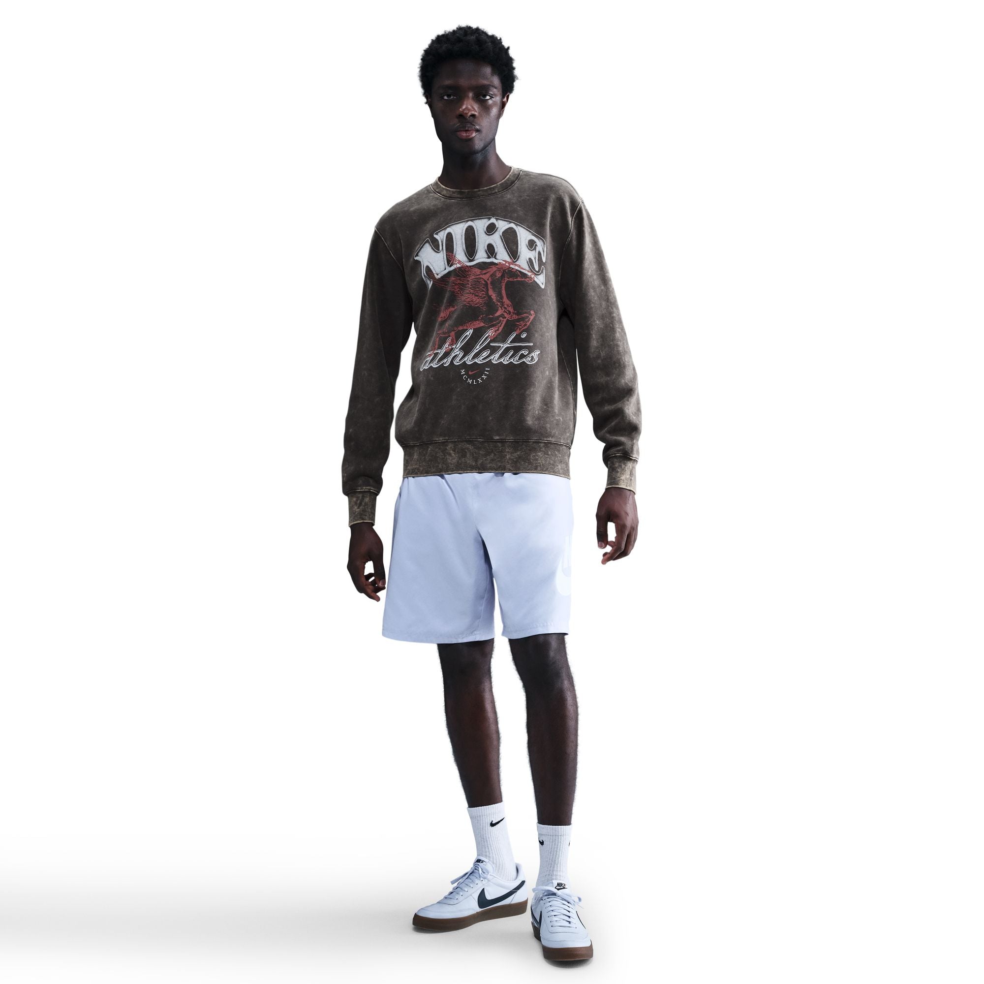 Nike Mens Sportswear Club Fleece Crewneck - Anthracite by Denim Exchange