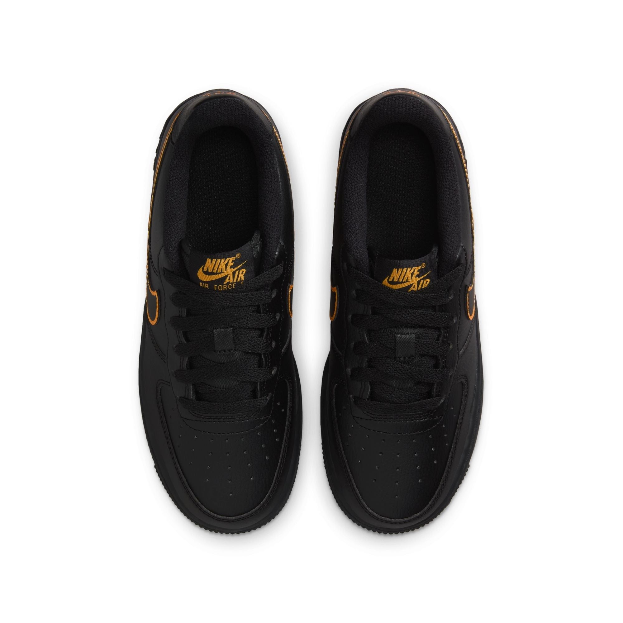 Nike Big Kids Air Force 1 - Black/Sundial by Denim Exchange