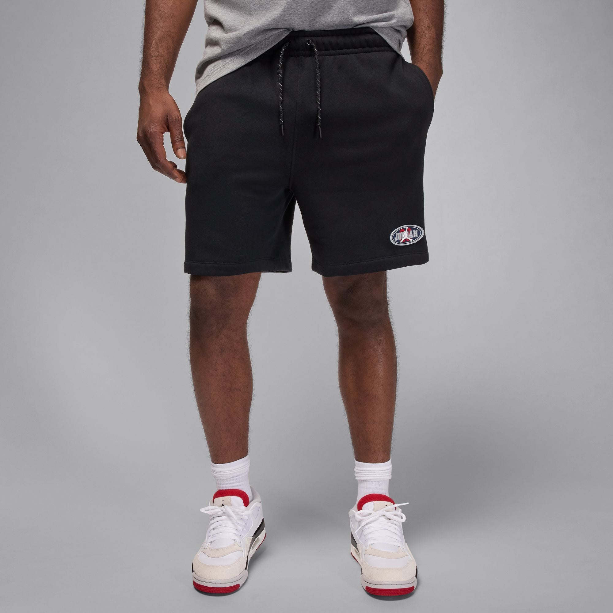 Air Jordan Mens Brooklyn Fleece Shorts - Black by Denim Exchange