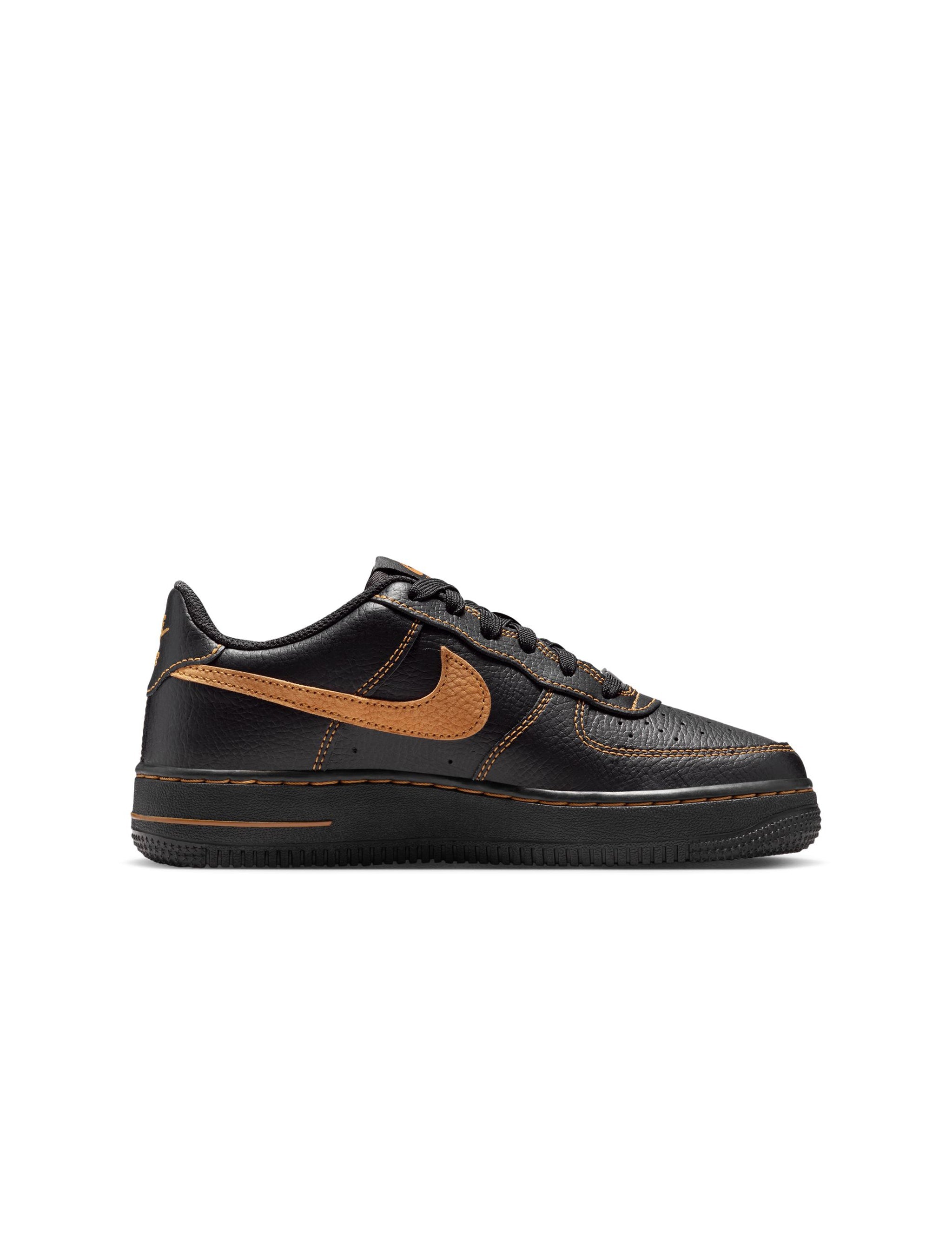 Nike Big Kids Air Force 1 Lv8 - Black/Desert Ochre by Denim Exchange