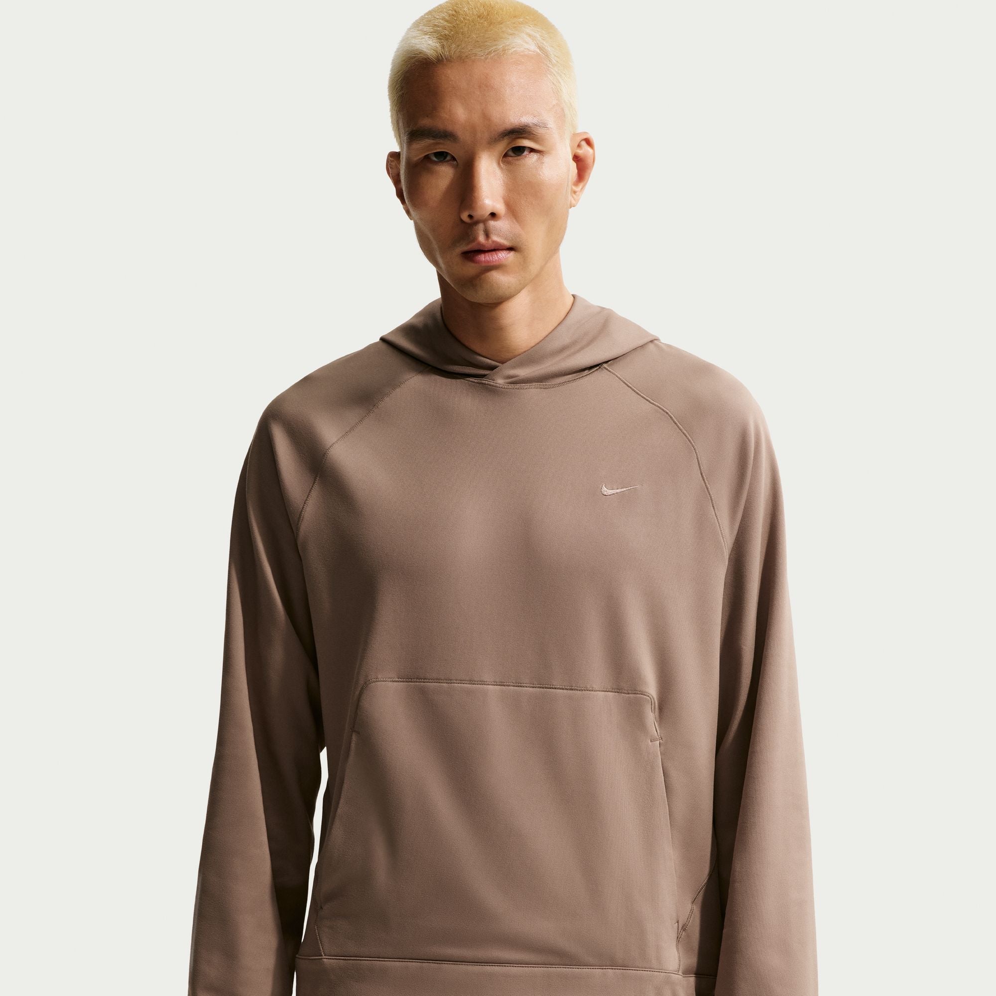 Nike Mens Primary NanoKnit Pullover Hoodie - Mink Brown by Denim Exchange