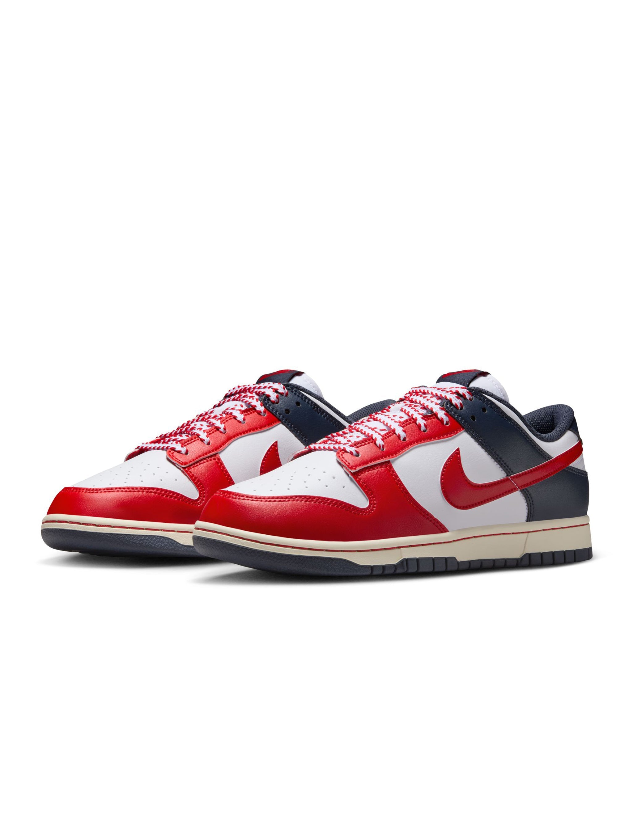 Nike Mens Dunk Low Retro - White/University Red by Denim Exchange