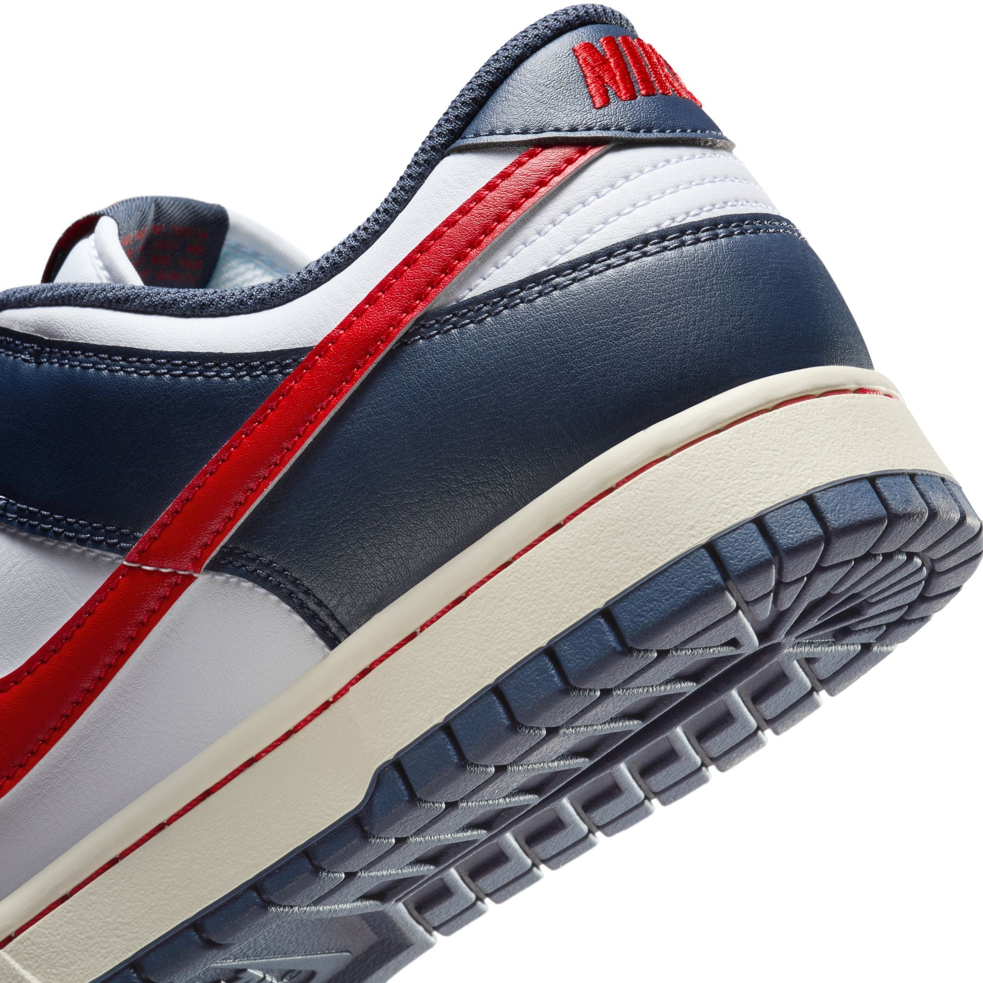 Nike Mens Dunk Low Retro - White/University Red by Denim Exchange