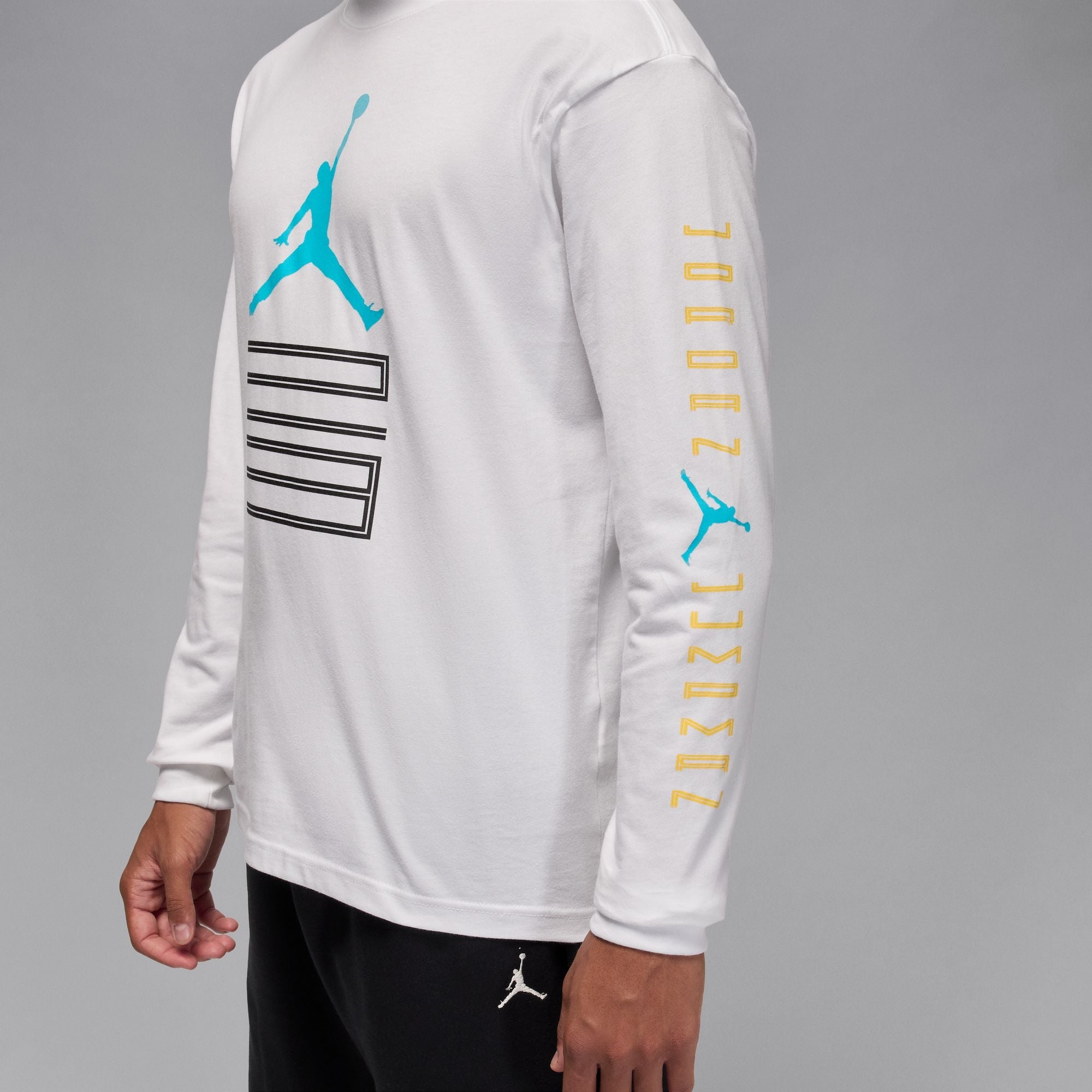 Air Jordan Mens Gamma Long Sleeve - White by Denim Exchange