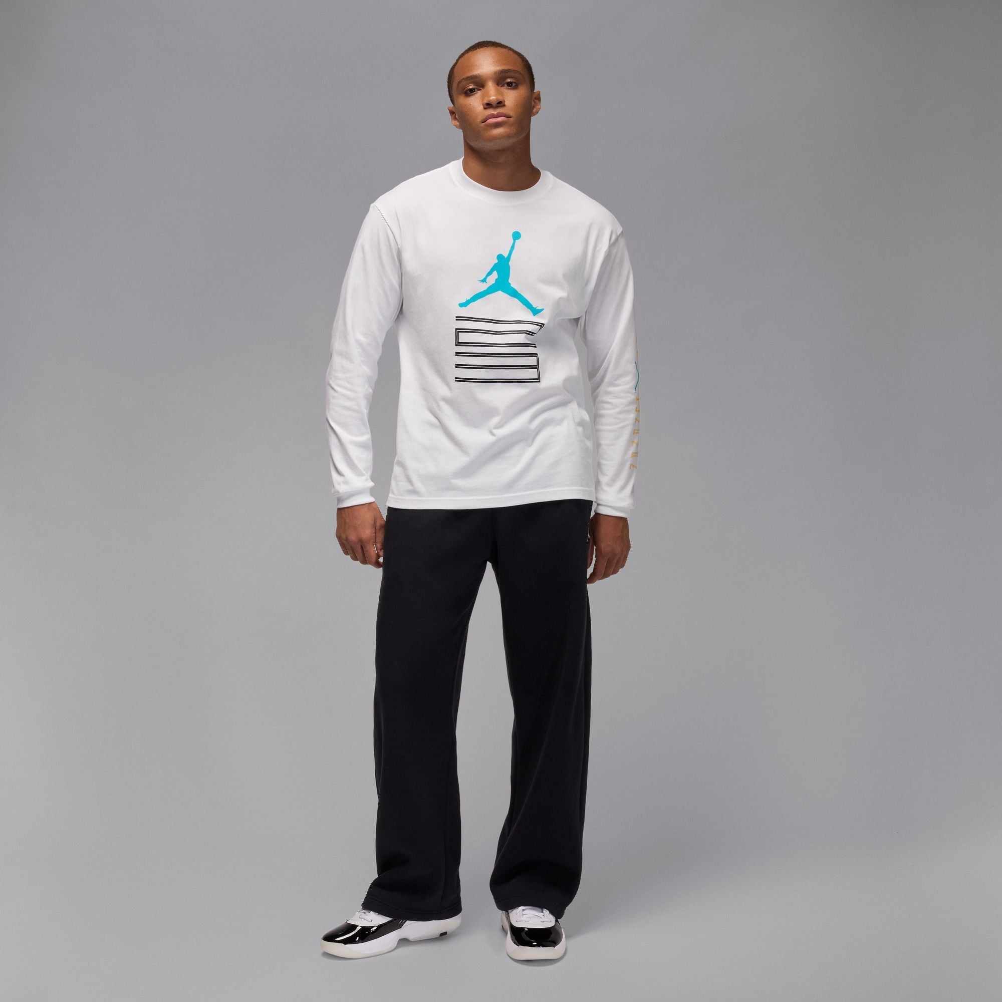 Air Jordan Mens Gamma Long Sleeve - White by Denim Exchange