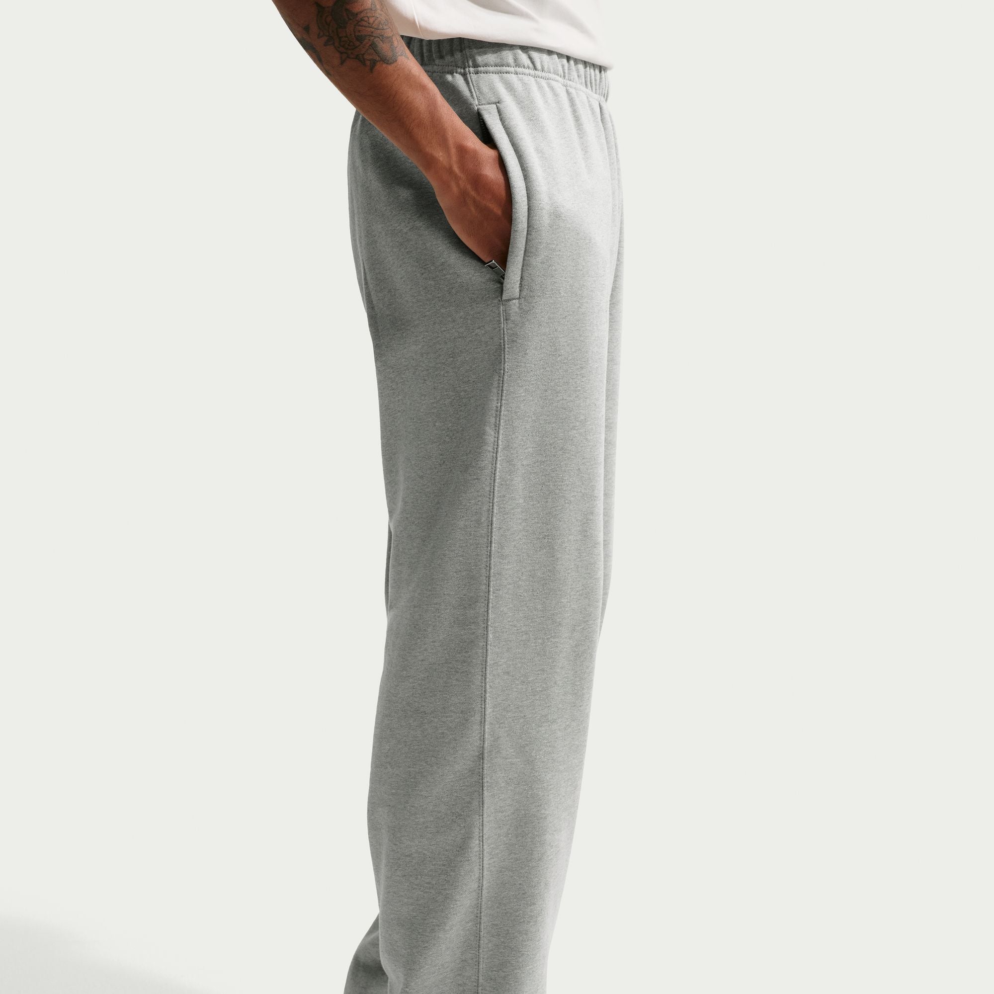 Nike Mens Solo Swoosh Joggers - Grey/White by Denim Exchange