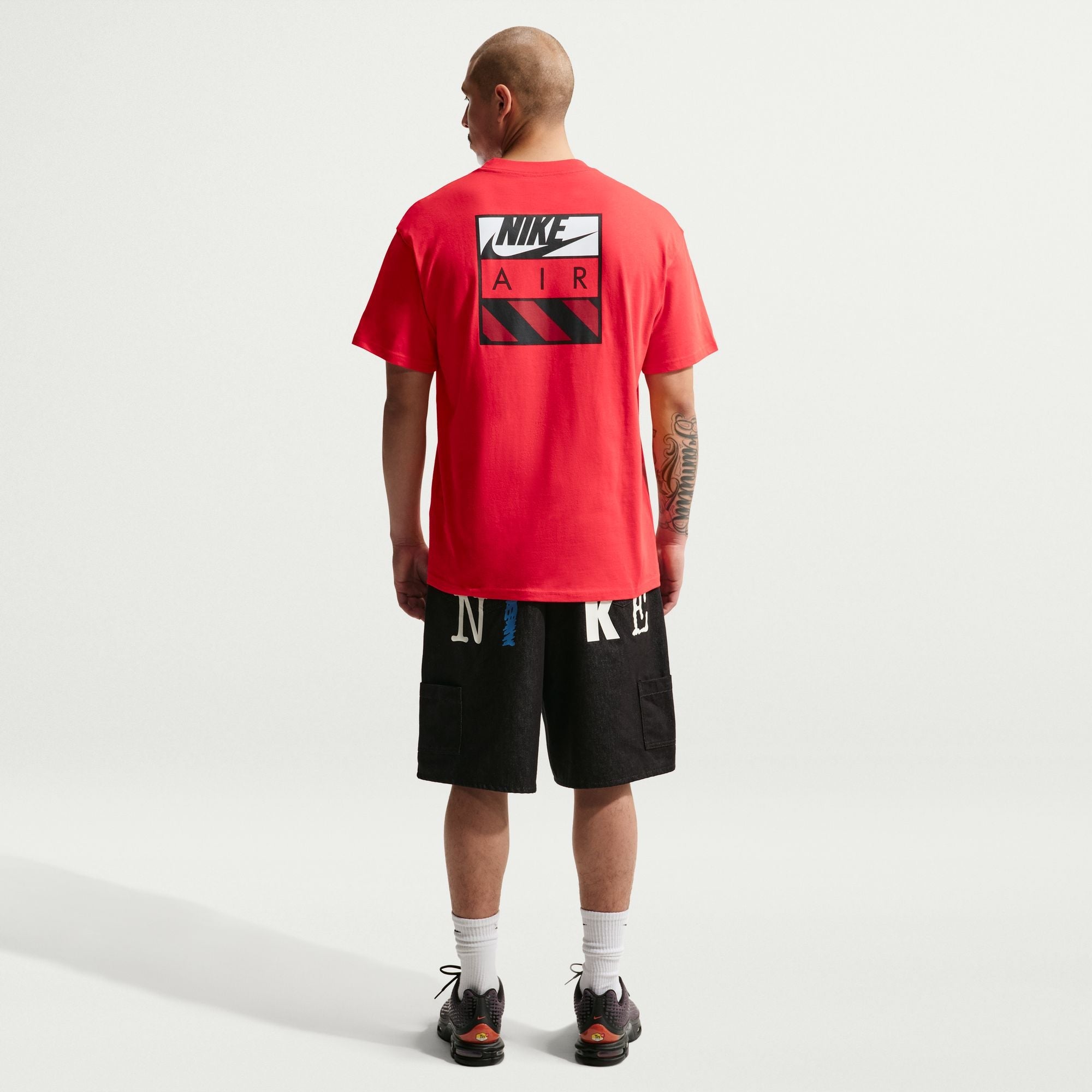 Nike Mens Sportswear Air Tee - Light Crimson by Denim Exchange