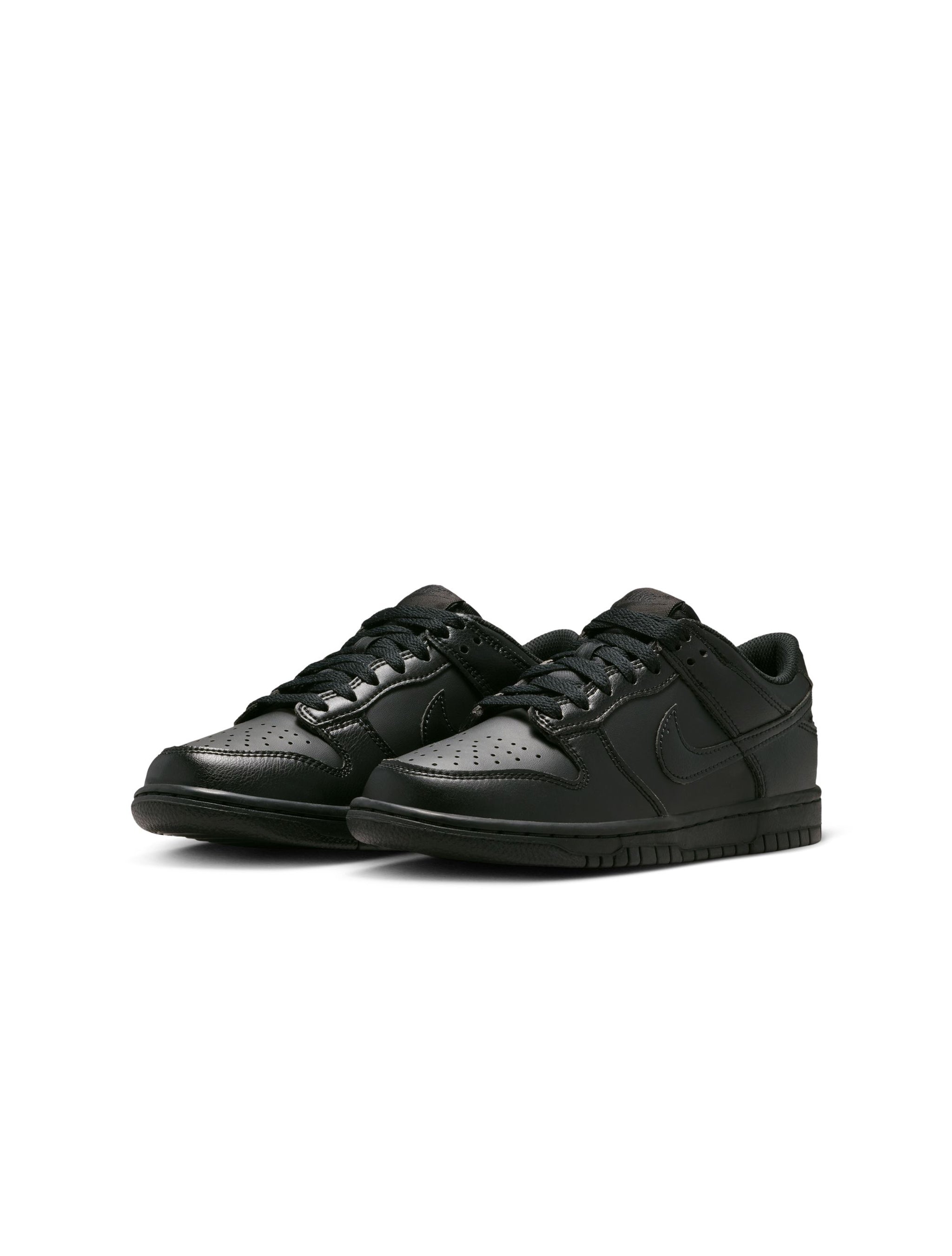 Nike Big Kids Dunk Low - Triple Black by Denim Exchange