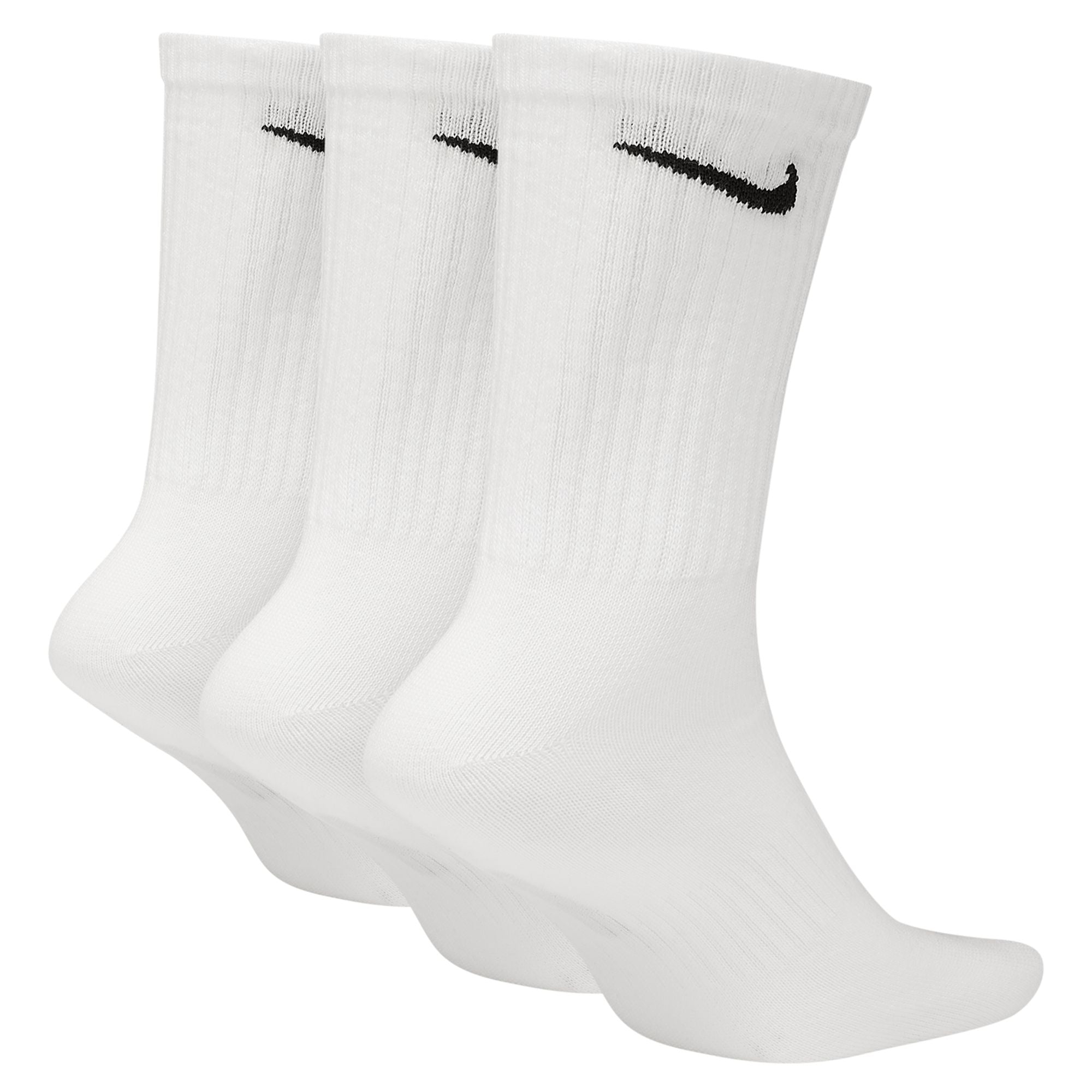Nike Everyday Lightweight Crew Socks 3-Pack - White by Denim Exchange
