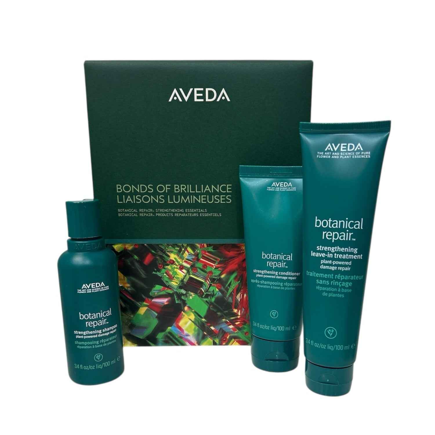 AVEDA Limited-Edition Bonds of Brilliance Botanical Repair Strengthening Essentials Gift Set - DestGlow