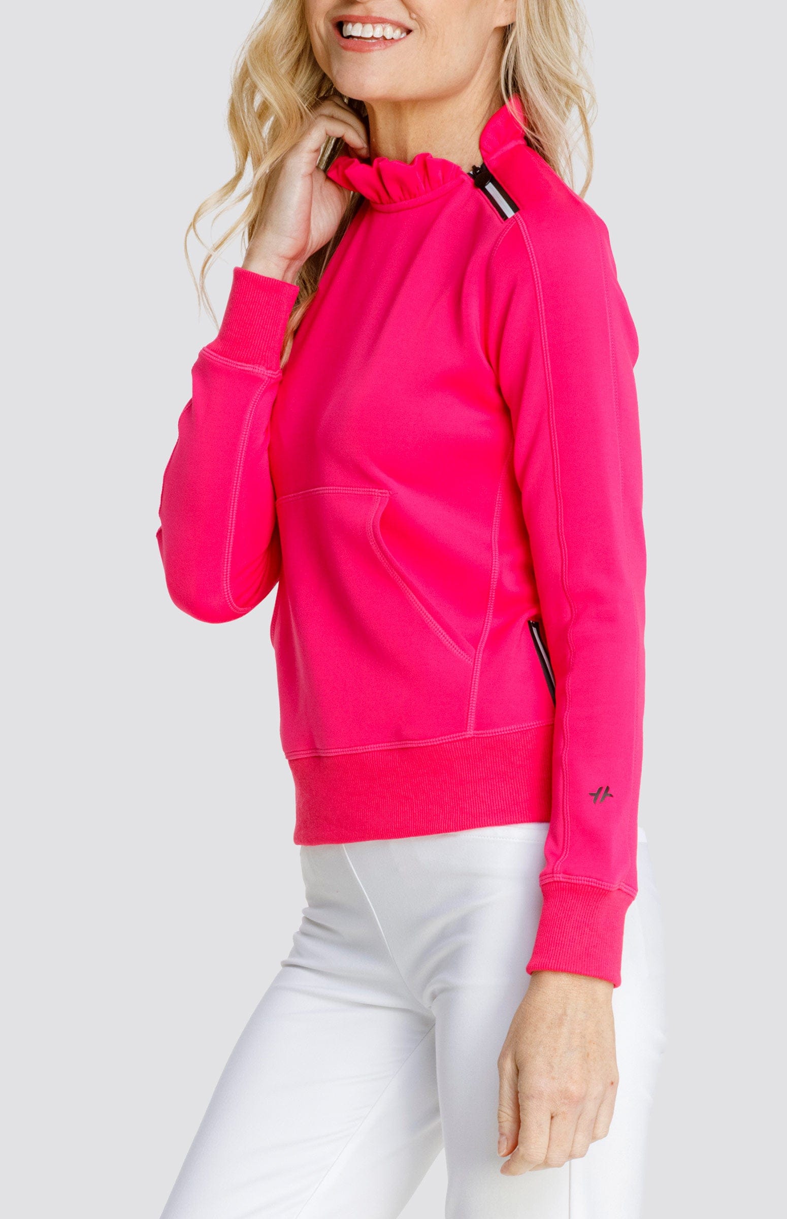 Condoleezza Vivid Pink Pullover DestGlow