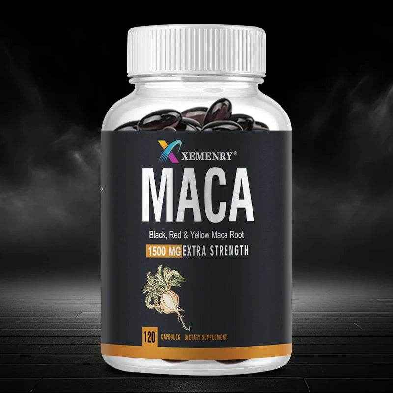 Maca Extract - Enhance Energy Endurance, Improve Athletic Performance, and Relieve Fatigue - 120 Capsules
