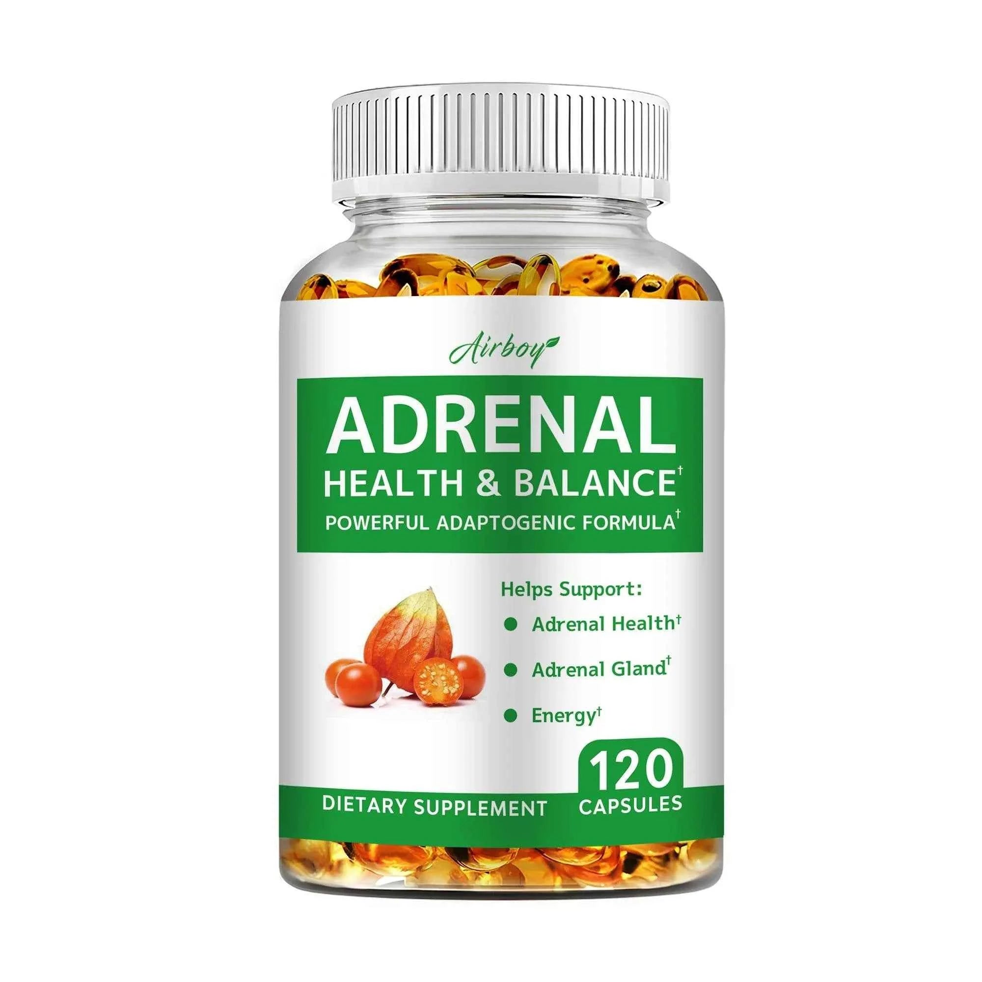 Adrenal Support - Releases Adrenal Fatigue, Cortisol Manager, Relaxes Stress and Anxiety, and Boosts Mood - 120 Capsules