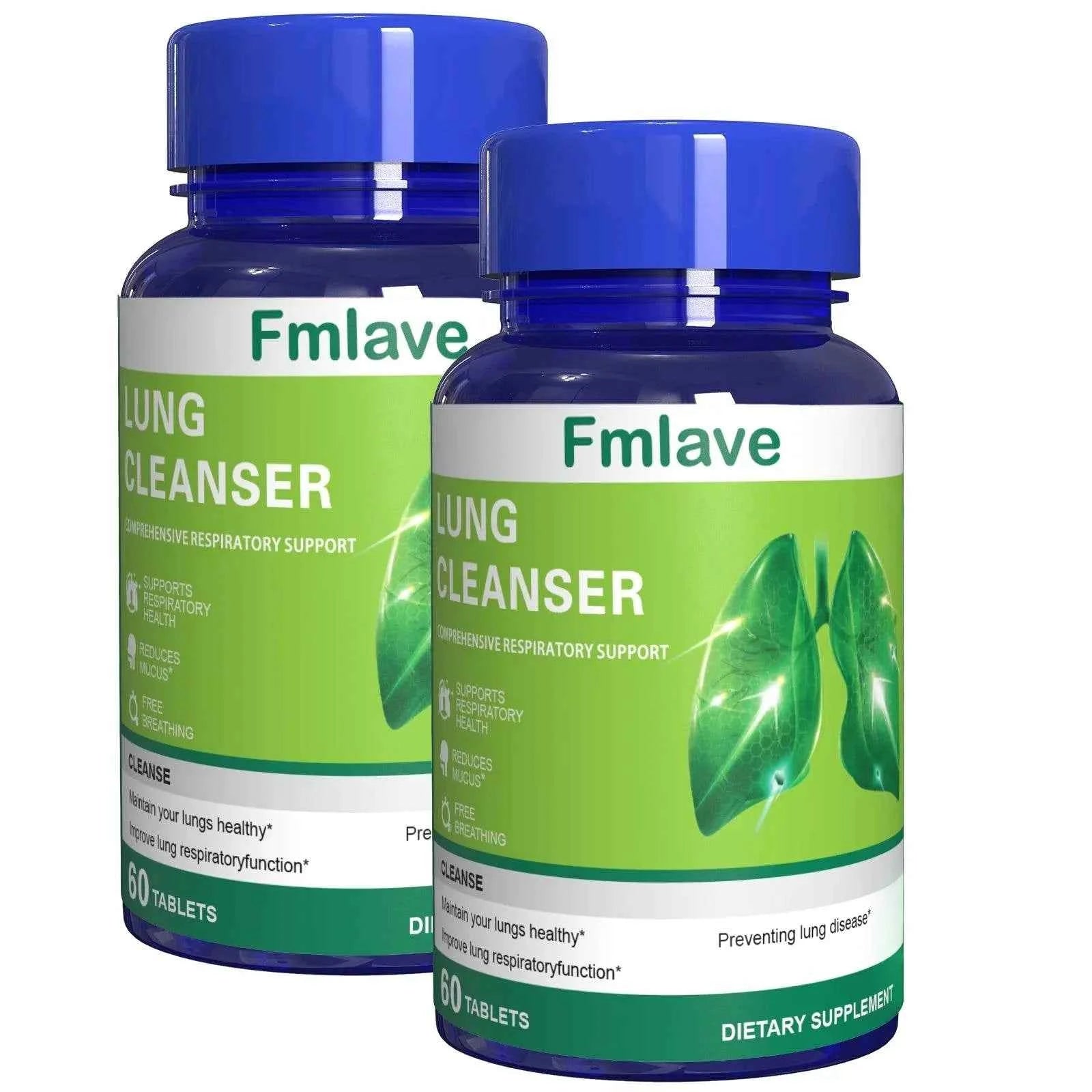 Lung Cleanser Health Supplement, Powerful Herbals Extract Formula For Lung Cleanse, Immune & Mucus Support, 60 Tablets (36g)