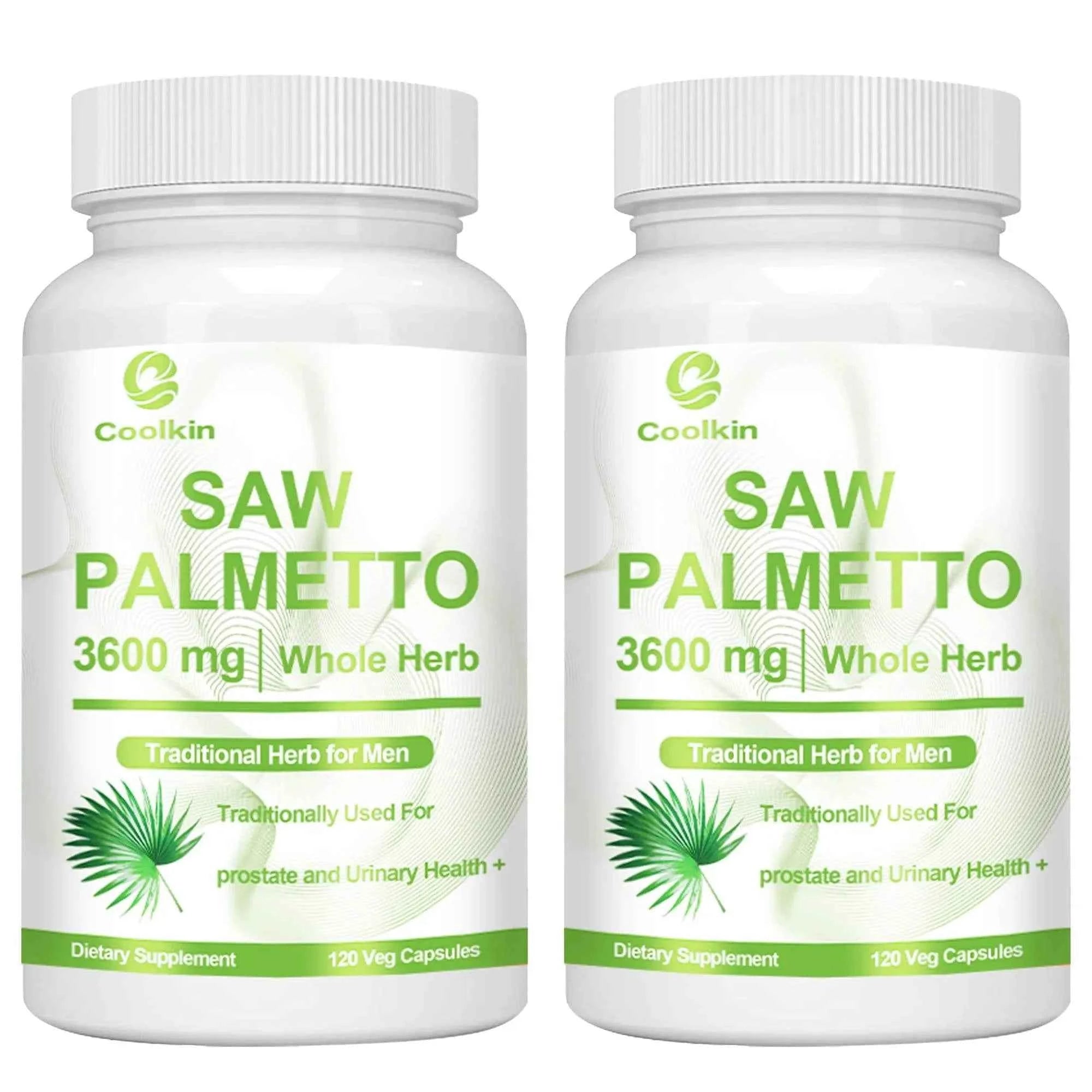 Saw Palmetto - Promotes Hair Growth and Urinary Support, Prostate Health, Prevents Hair Loss - 120 Capsules
