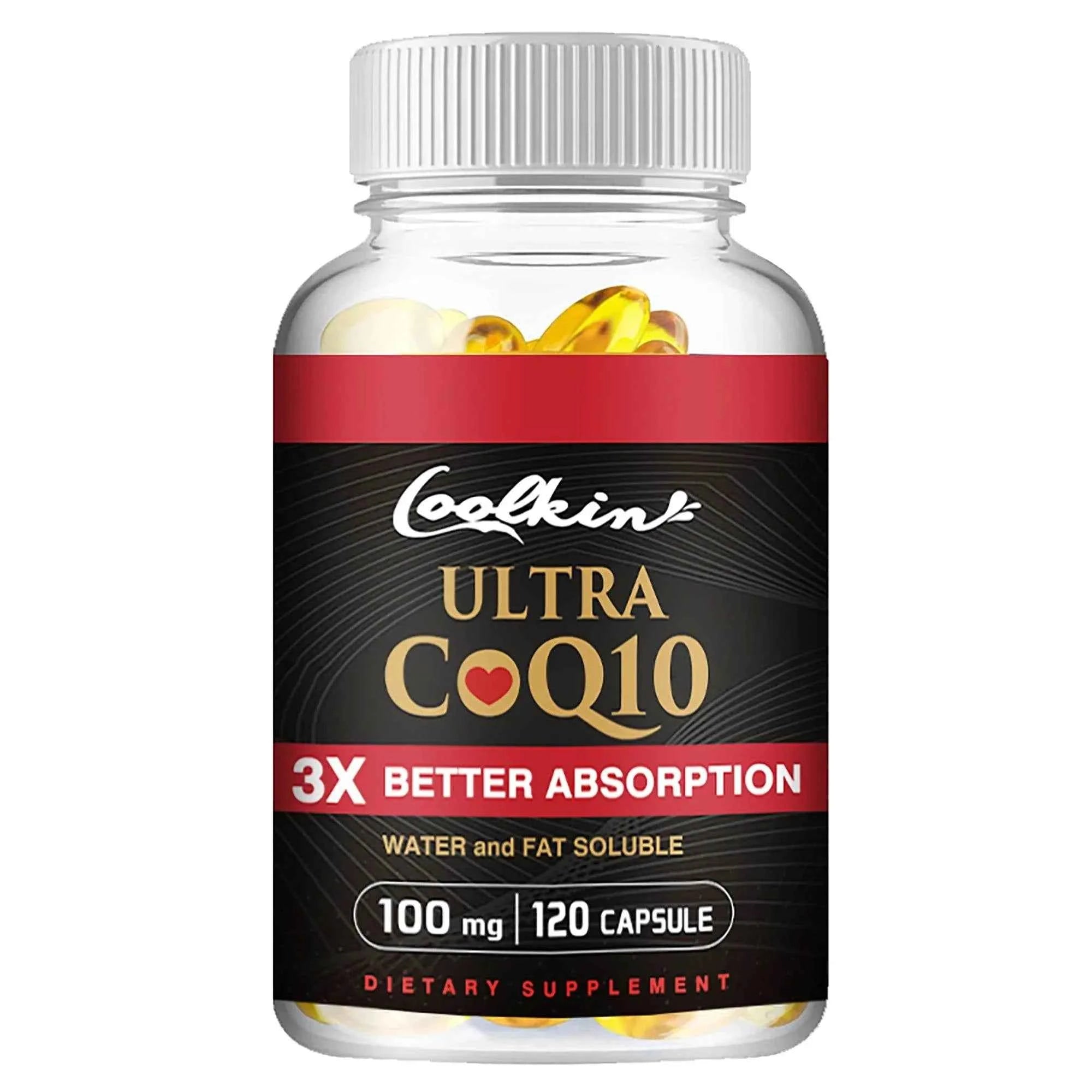 Ultra CoQ10 - Provides Energy, Supports Heart and Cardiovascular Health, Antioxidant - 120 Capsules