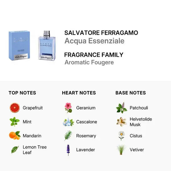 Acqua Essenziale by Salvatore Ferragamo M 3.4oz EDT Spray by perfumesandrea