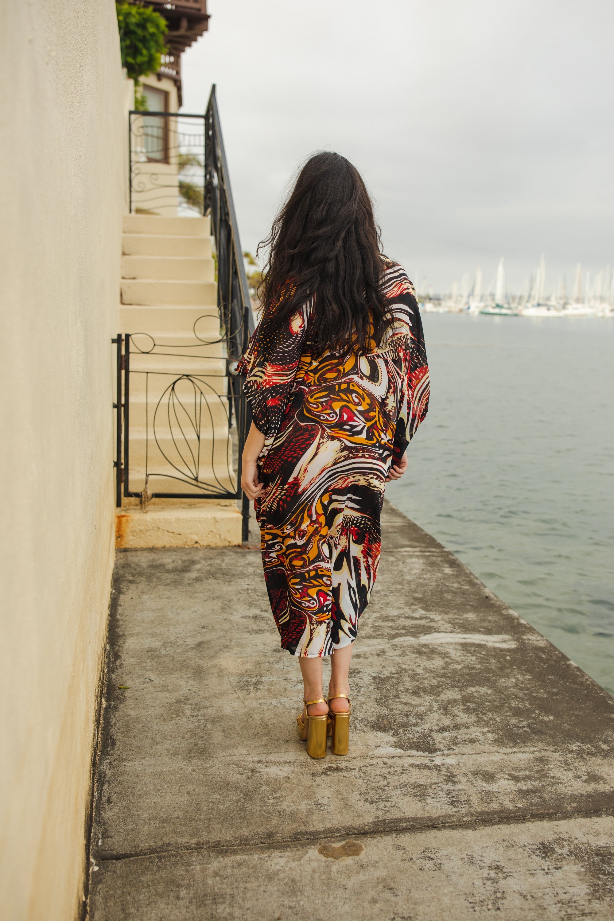 Actius Caftan Kaftan Dress in Rouge by Jennafer Grace
