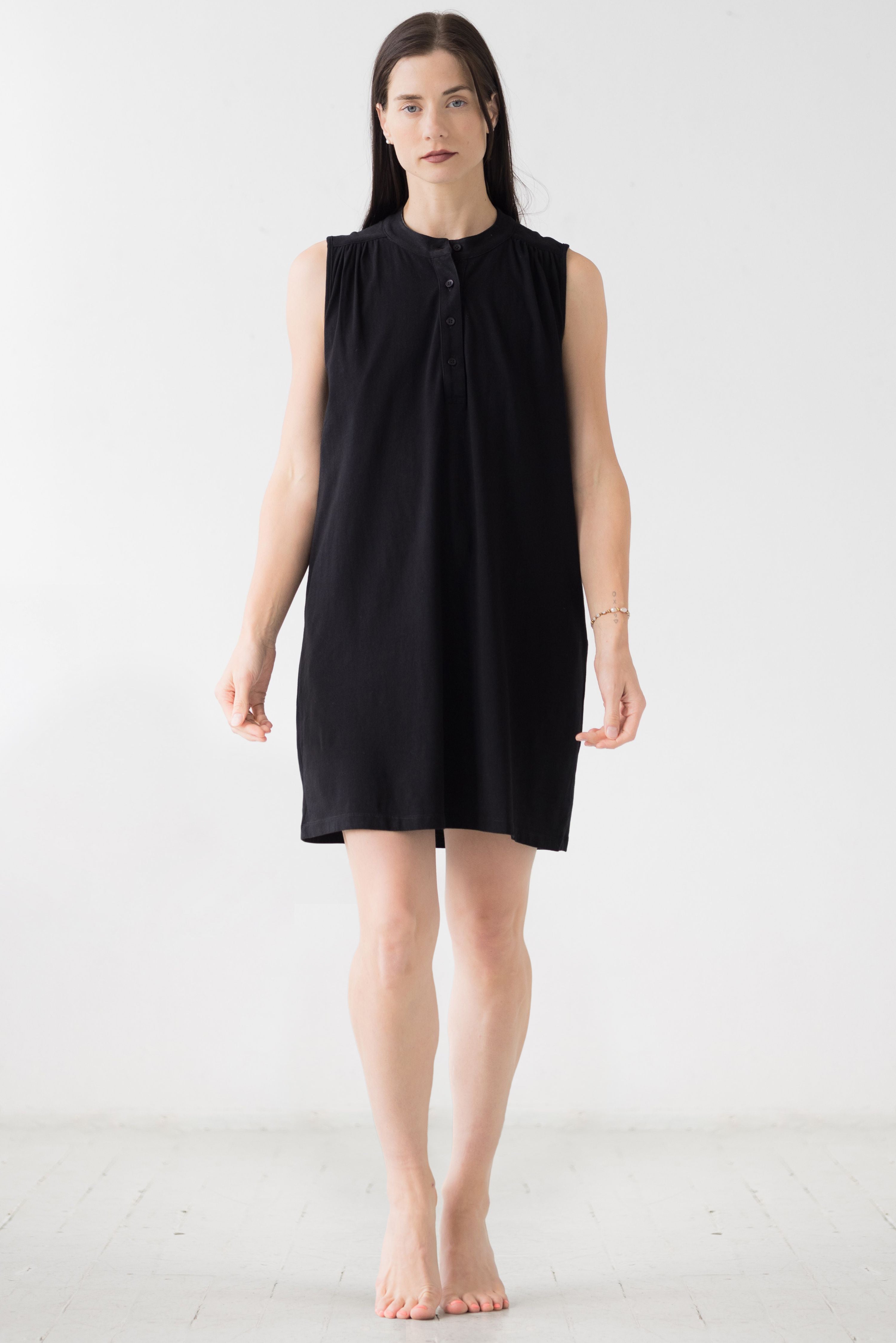 Aisha Relaxed Sleeveless Sleep Mini Tunic