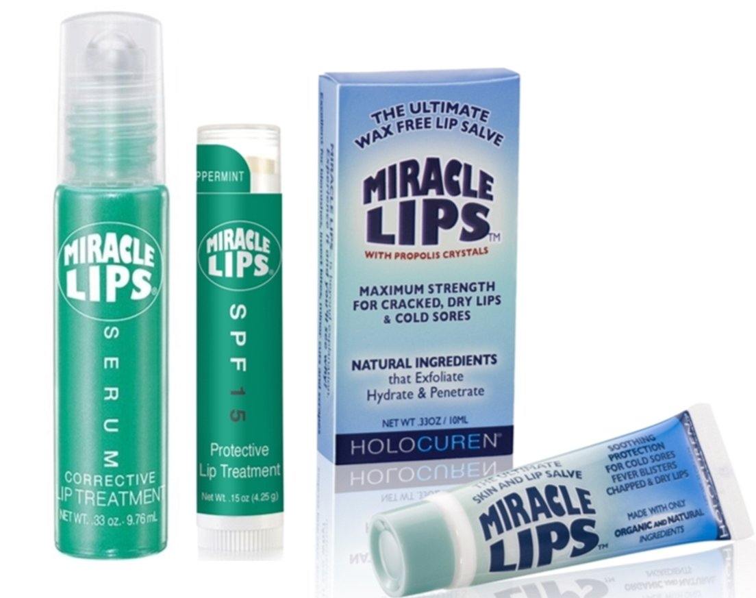 Holocuren Miracle Lips 3-Pack – Salve, Serum & SPF 15 Protect by HOLOCUREN - Official Website