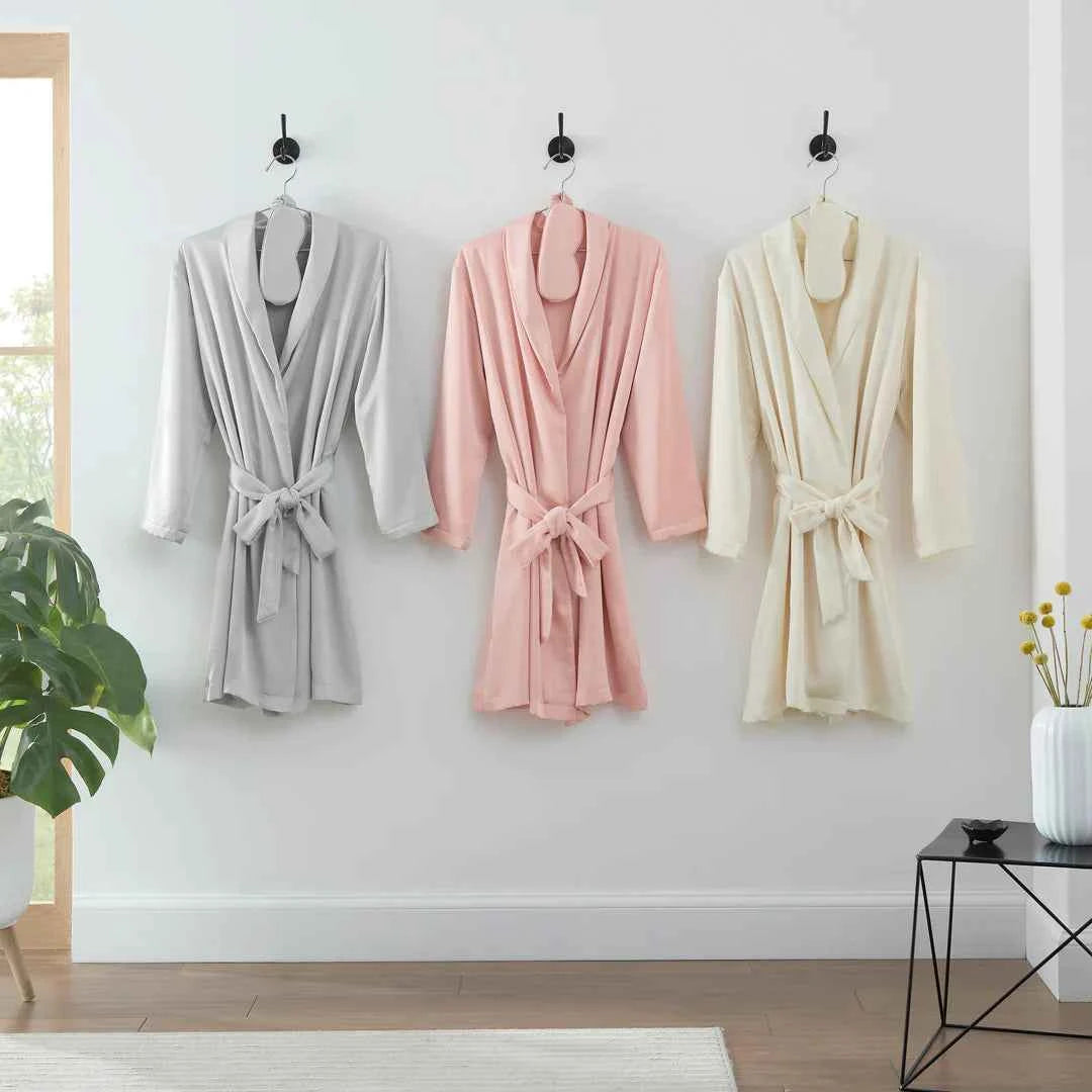 Clean Design Home® Satin Robe with Eyemask Gift Set