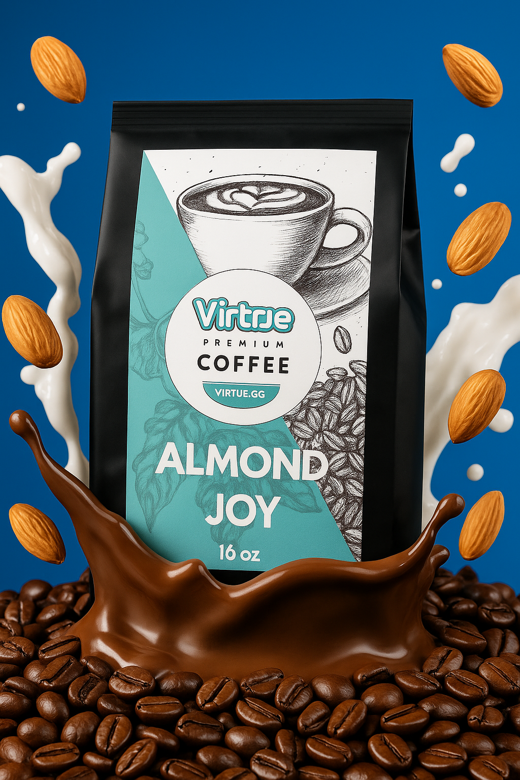 Chocolate Coconut Almond Flavored Coffee – 16oz | Virtrue Premium by Virtrue
