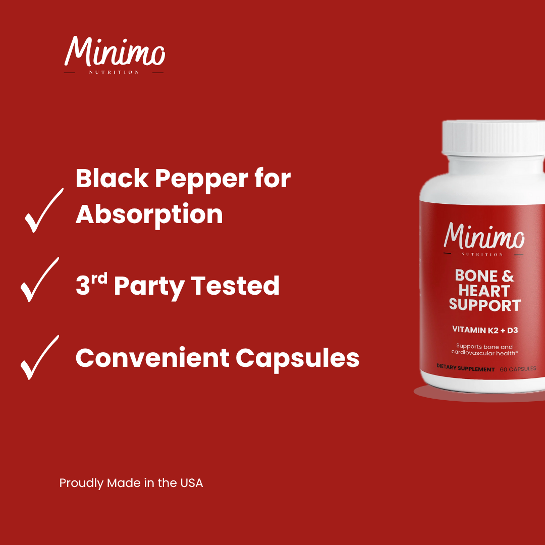 Bone & Heart Support, 60 ct. by Minimo Nutrition