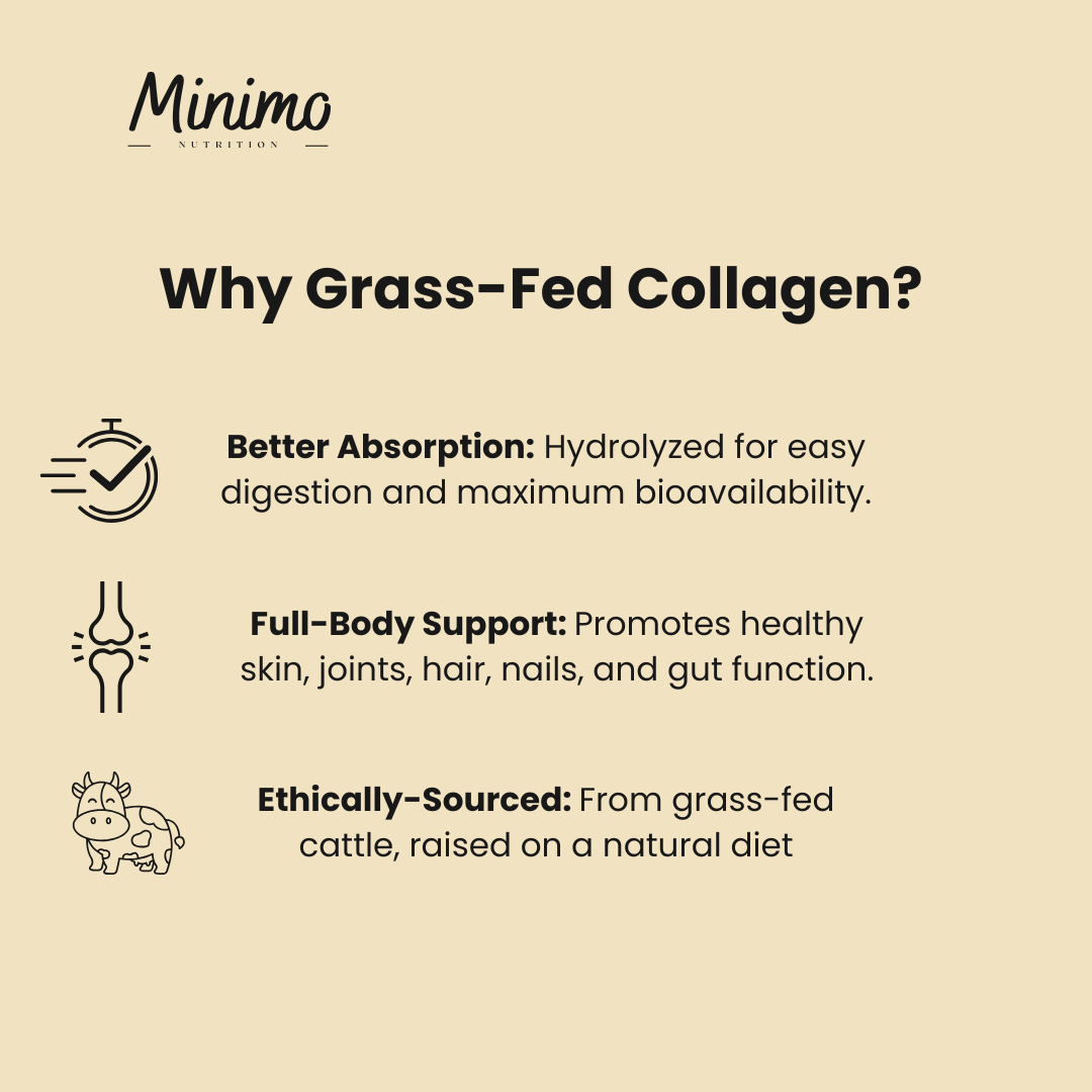 Grass-Fed Collagen Creamer (Vanilla), 8.5 oz by Minimo Nutrition