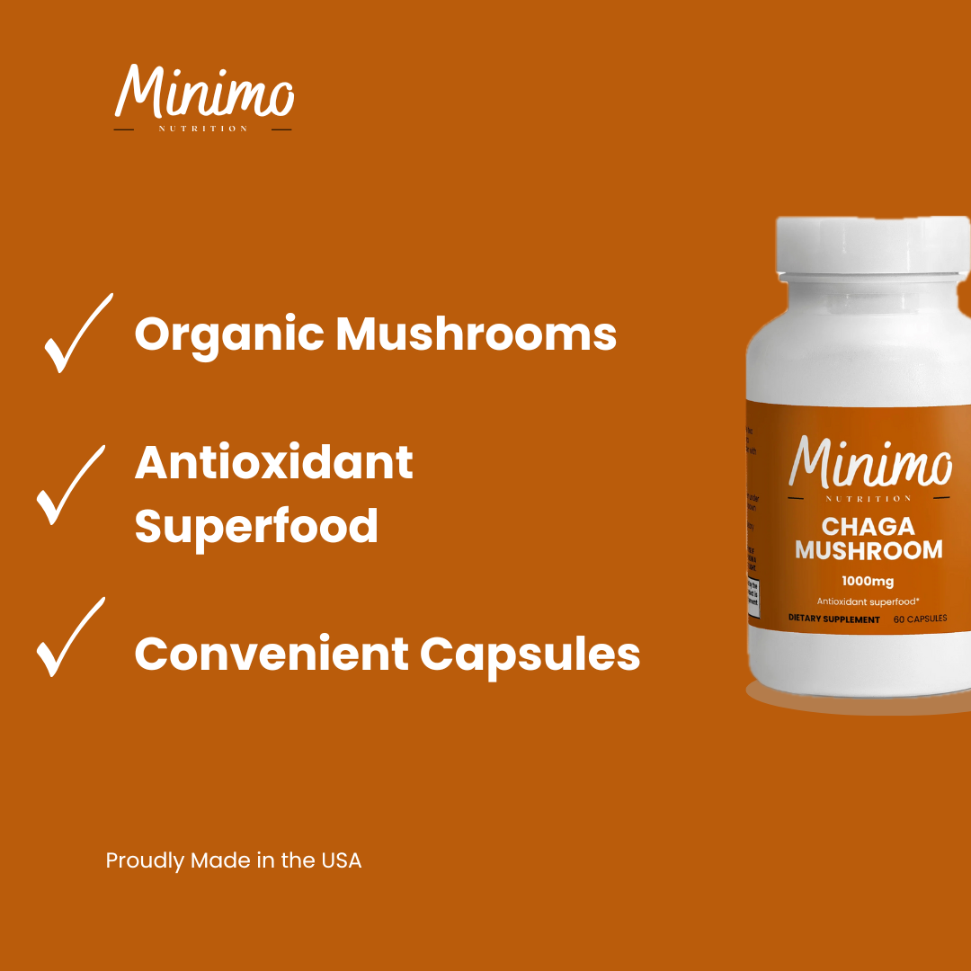 Organic Chaga Mushroom, 60 ct. - DestGlow