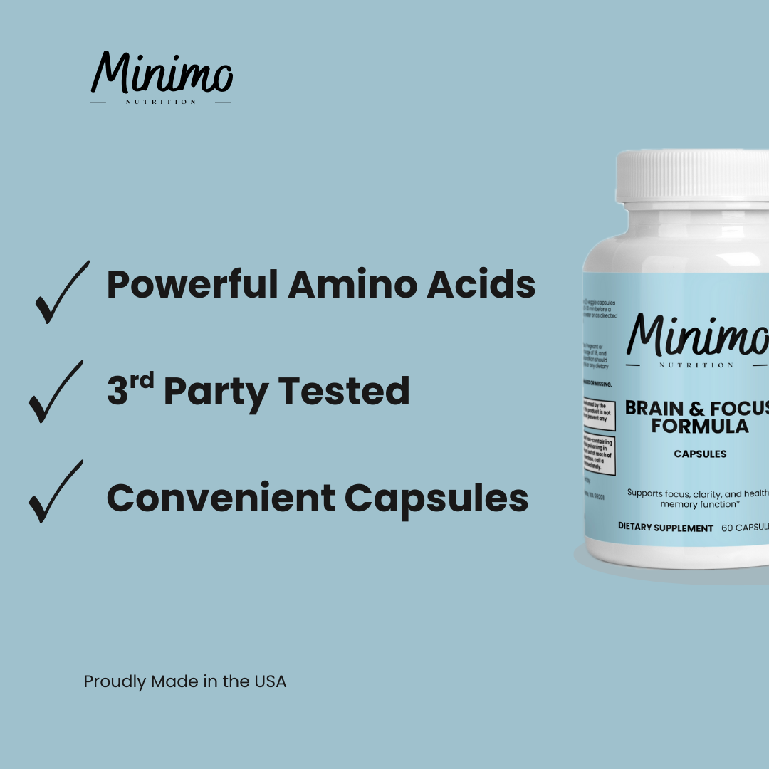 Brain & Focus Formula, 60 ct. by Minimo Nutrition