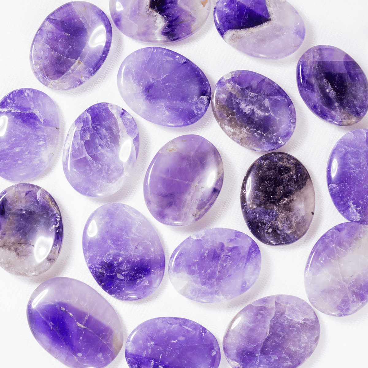 Amethyst Worry Pocket Stones DestGlow