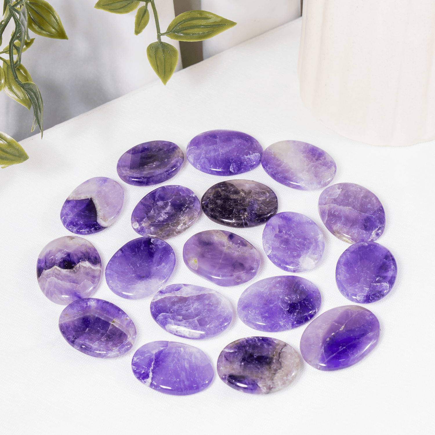 Amethyst Worry Pocket Stones DestGlow