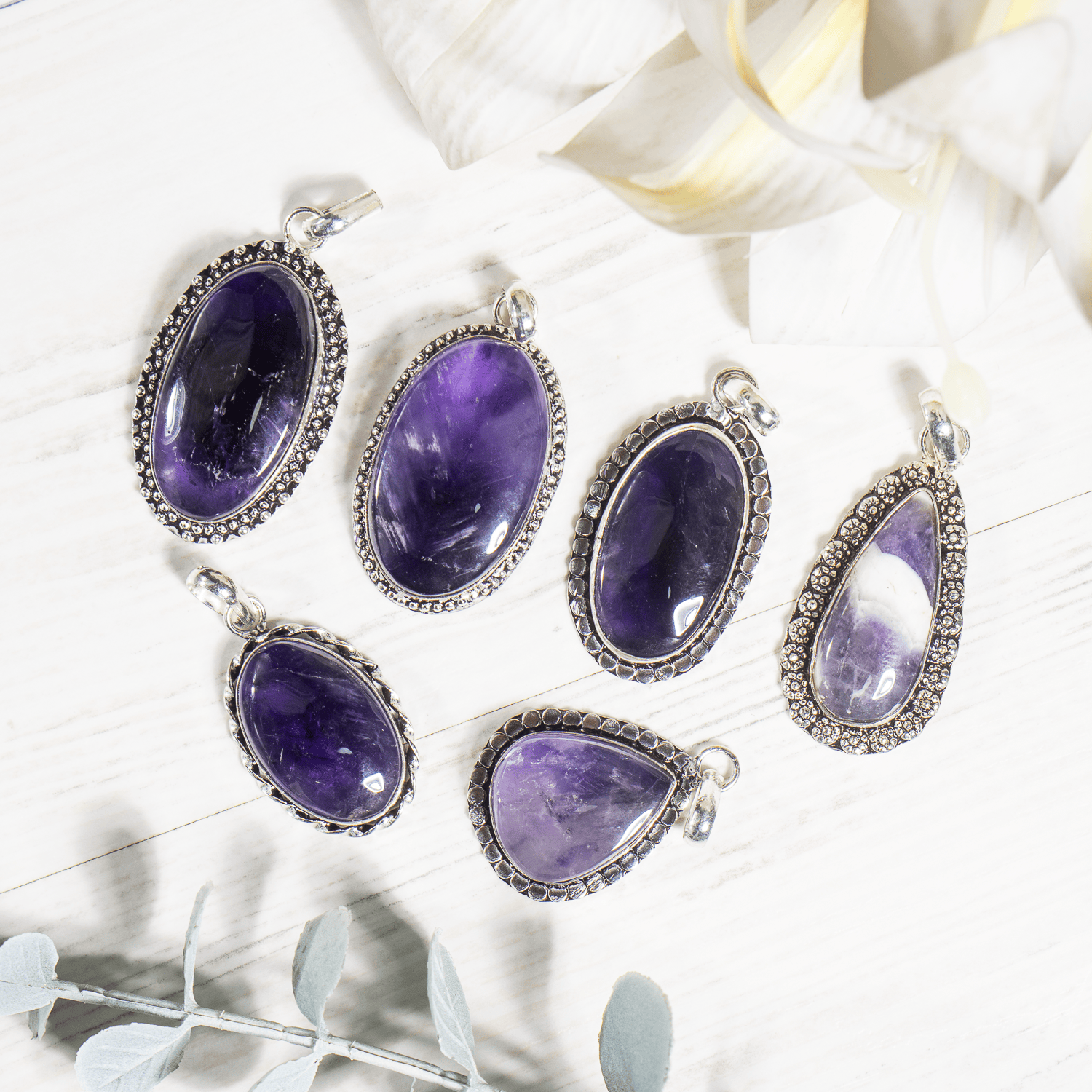 Amethyst Pendants – Natural Crystal Pendants Healing Gemstone Pendants DestGlow