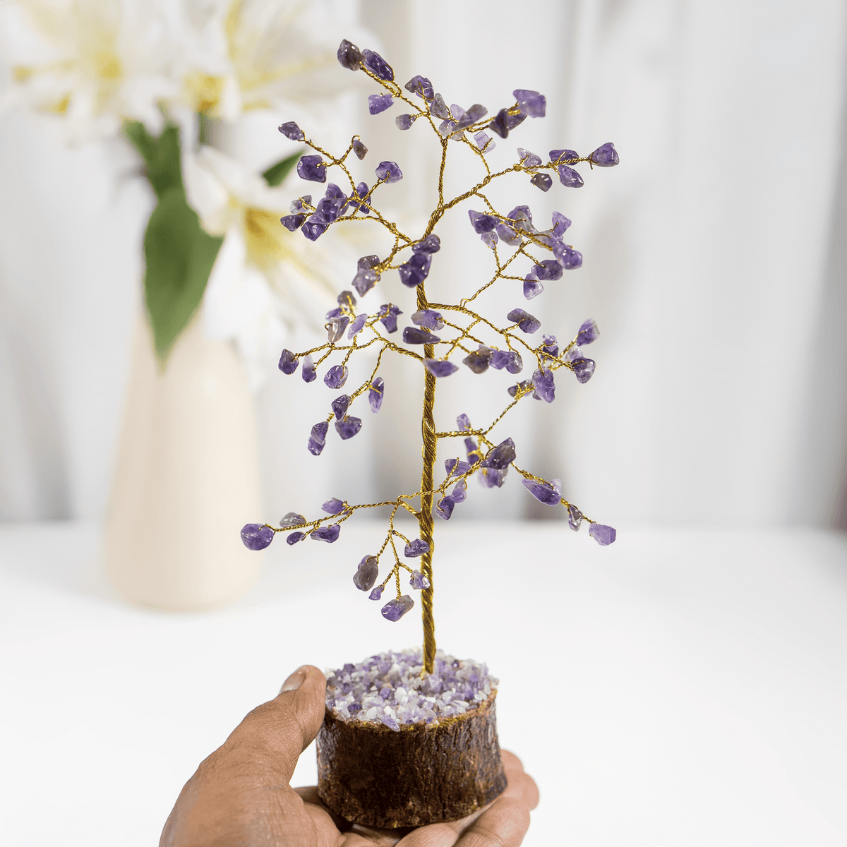 Amethyst Crystal Tree (Anxiety Relief and Breaking Addictions) DestGlow