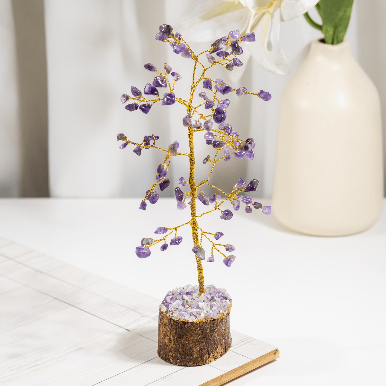 Amethyst Crystal Tree (Anxiety Relief and Breaking Addictions) DestGlow