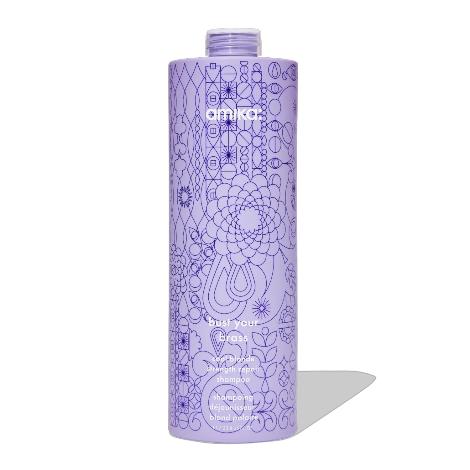 Amika Bust Your Brass Cool Blonde Repair Shampoo - DestGlow