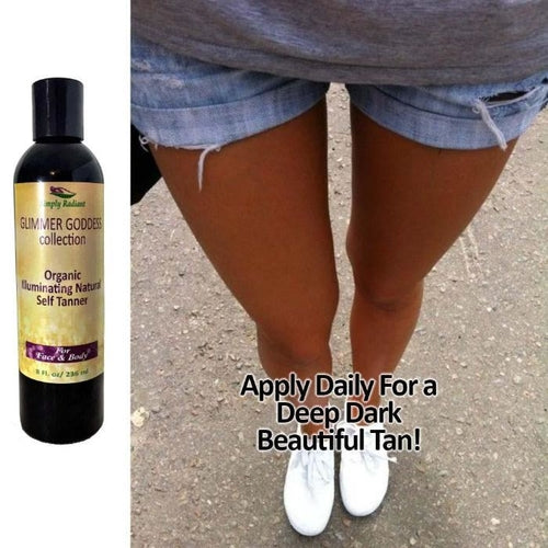 Organic Sunless Tanning Lotion - Self Tanner for Natural Golden Glow