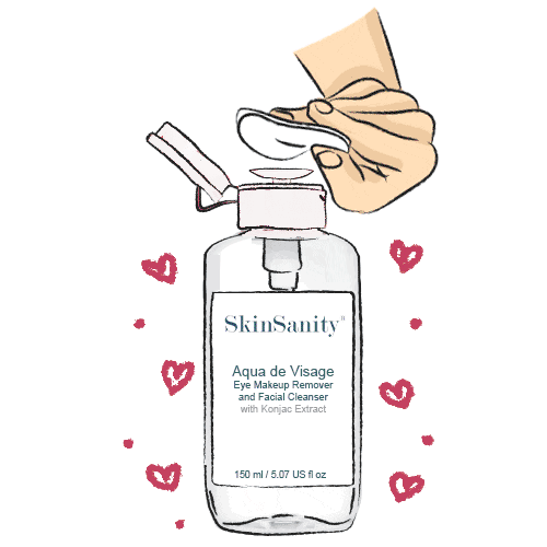 SkinSanity® Aqua de Visage Eye Makeup Remover & Facial Cleanser 5 fl oz by Best Clean Beauty