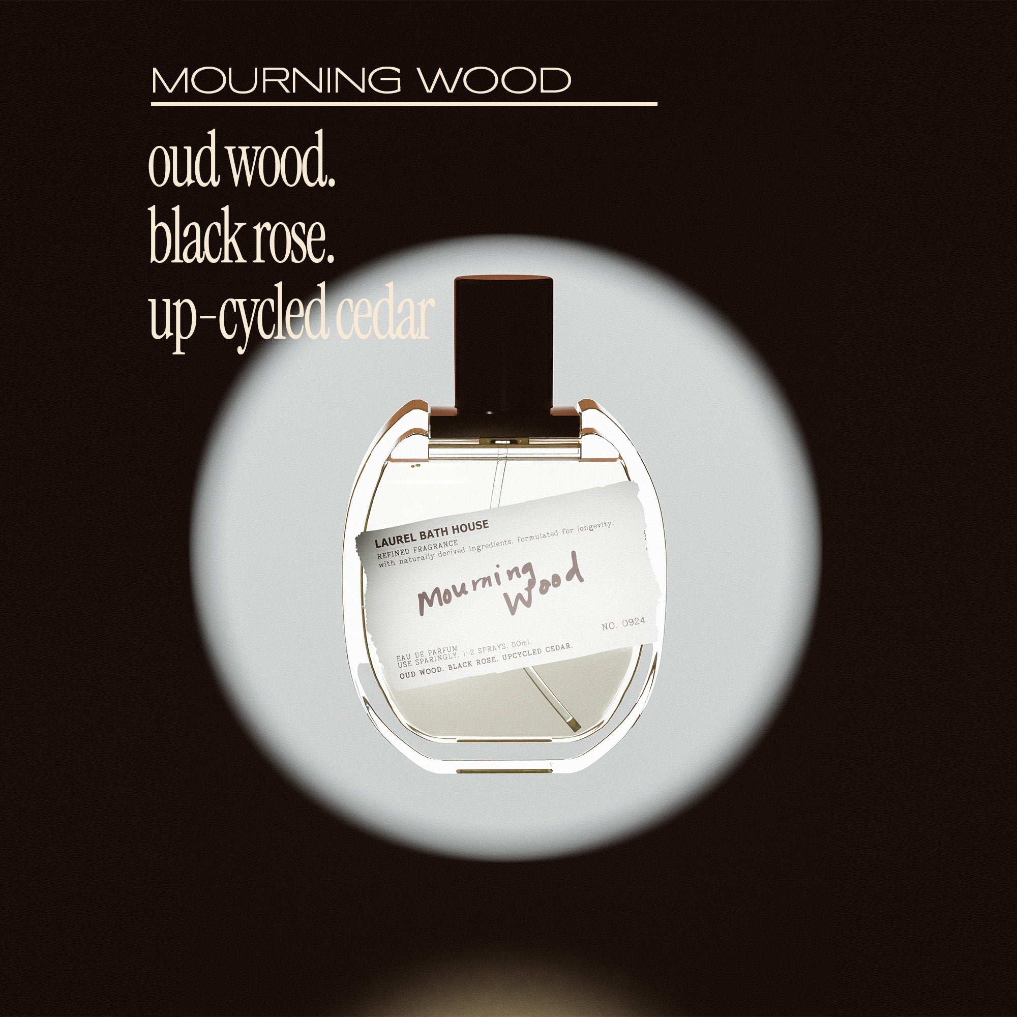 Mourning Wood Eau de Parfum by Laurel Bath House