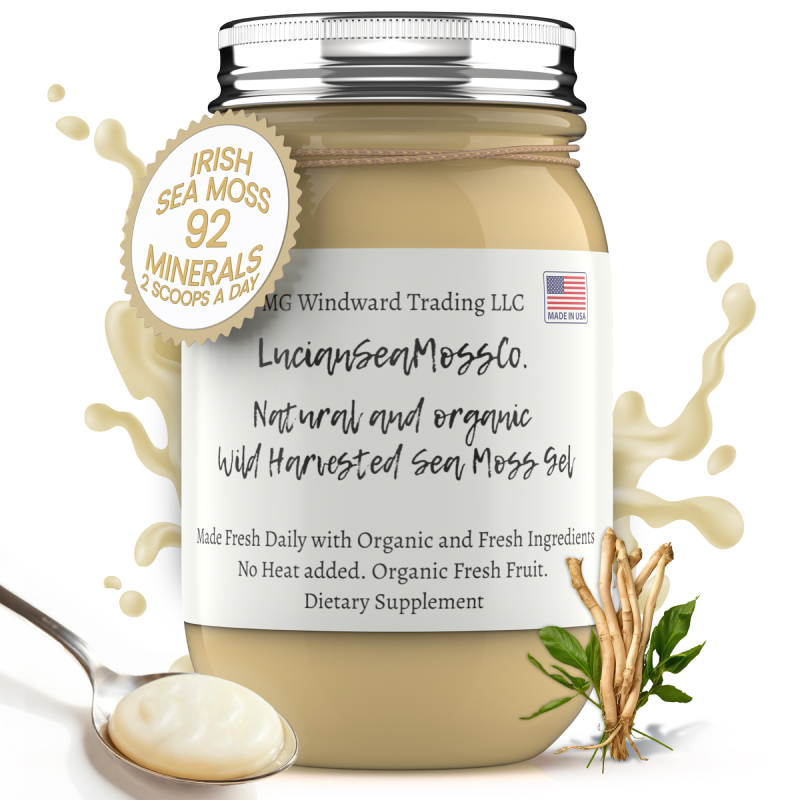 Ashwagandha Infused Organic Sea Moss Gel by Seamoss Global