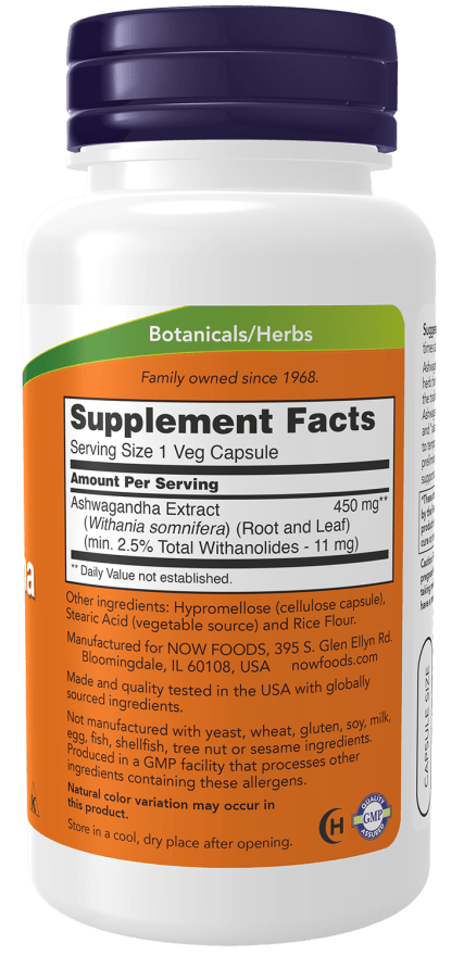 Ashwagandha 450mg by Country Life Natural Foods