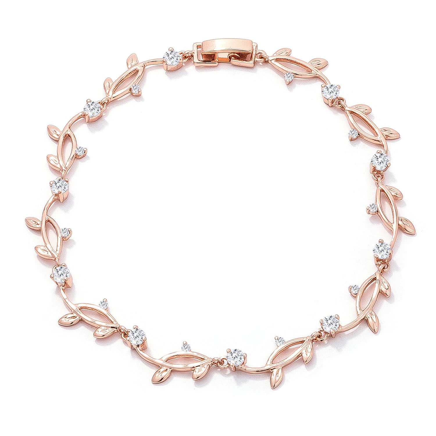 Cubic Zirconia Vine Bracelet DestGlow