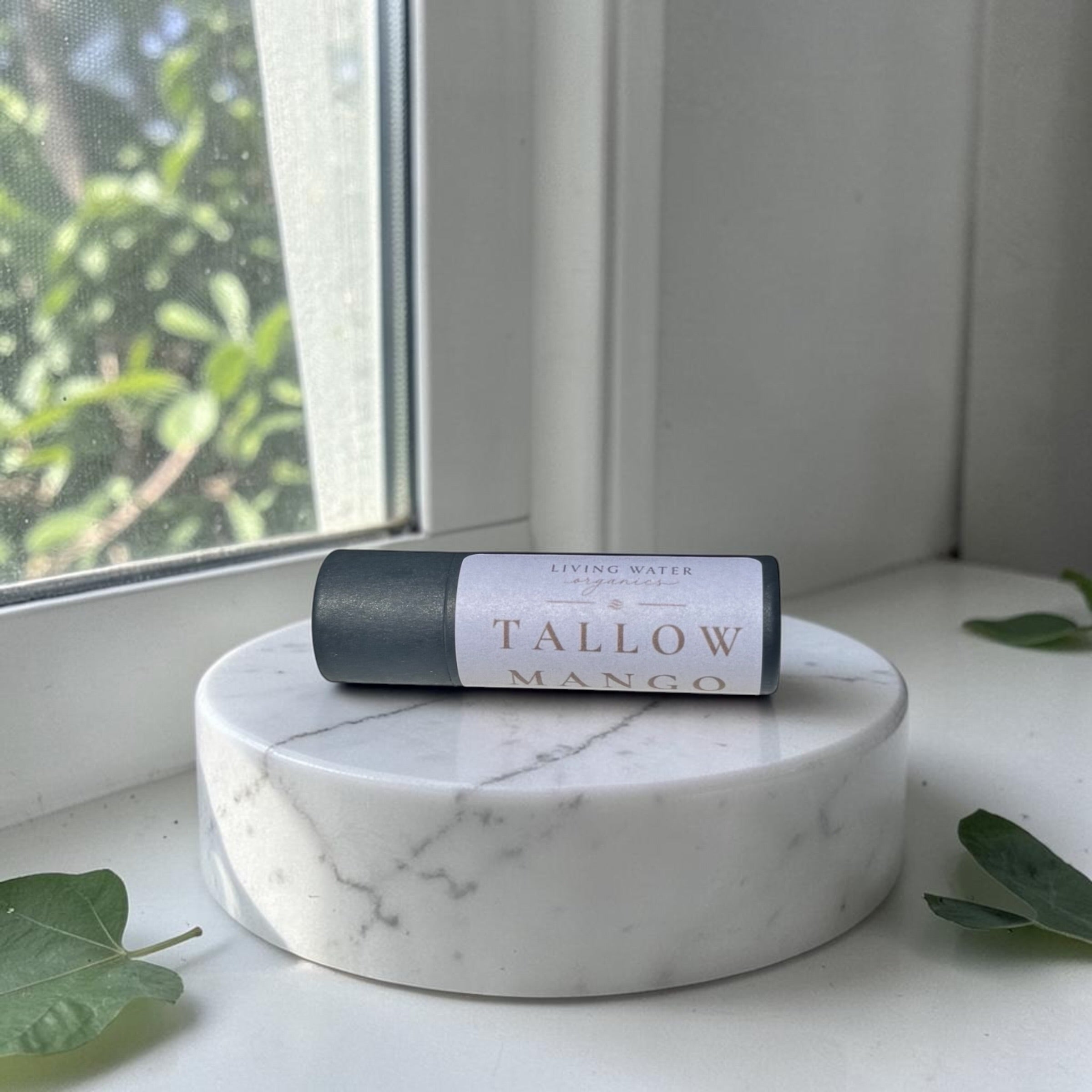 Tallow and Mango Lip Balm by Living Water Organics