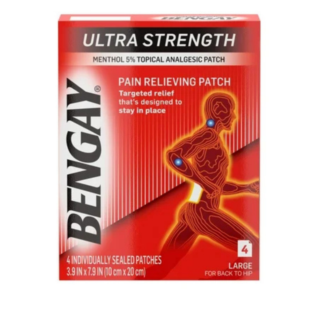Bengay Ultra Strength Pain Relieving Patches (Large, 4 ct) DestGlow