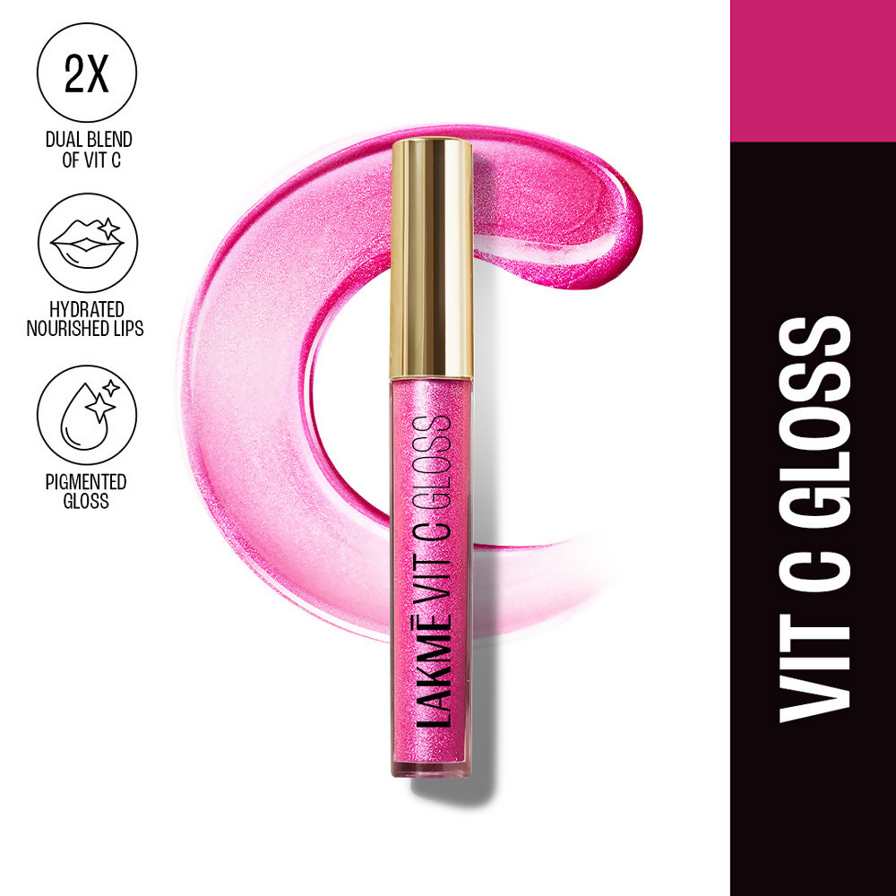 Lakme Superglow Vit C Gloss - Insta Pink