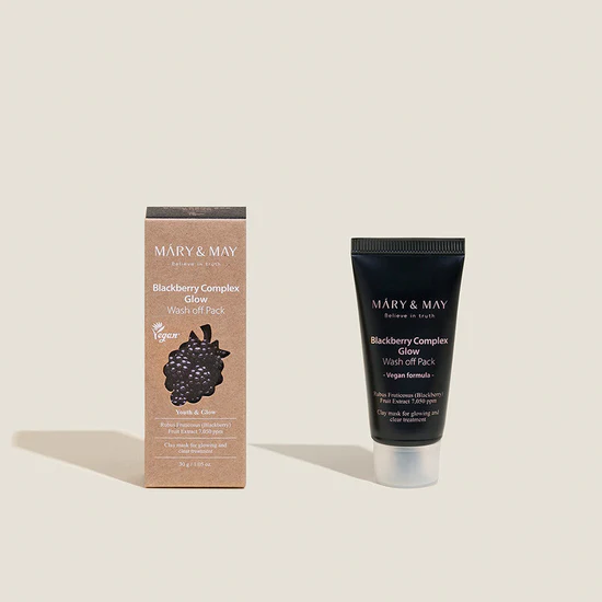 MARY & MAY - Blackberry Complex Glow Wash Off Pack 30g by HanBeauty